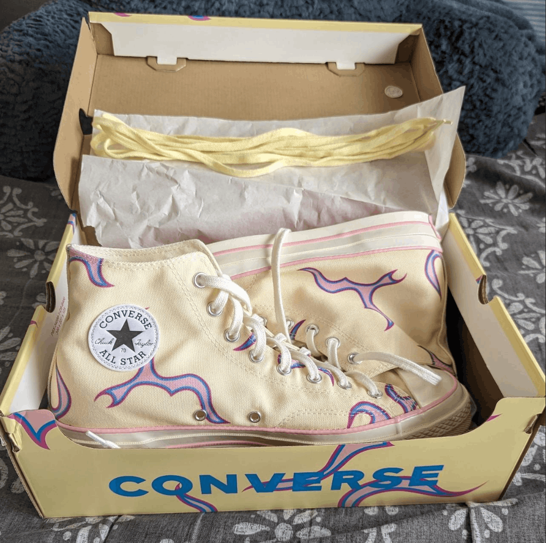 Converse × Golf le Fleur Golf le Fleur Flame Chuck 70 Pastel Yellow SIZE 11.5 Size US 11.5 / EU 44-45 - 1 Thumbnail