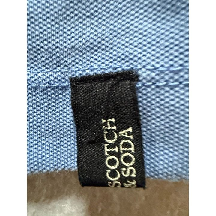 Scotch & Soda Scotch & Soda Polo Shirt Mens Large Blue 1031 Size US L / EU 52-54 / 3 - 4 Thumbnail