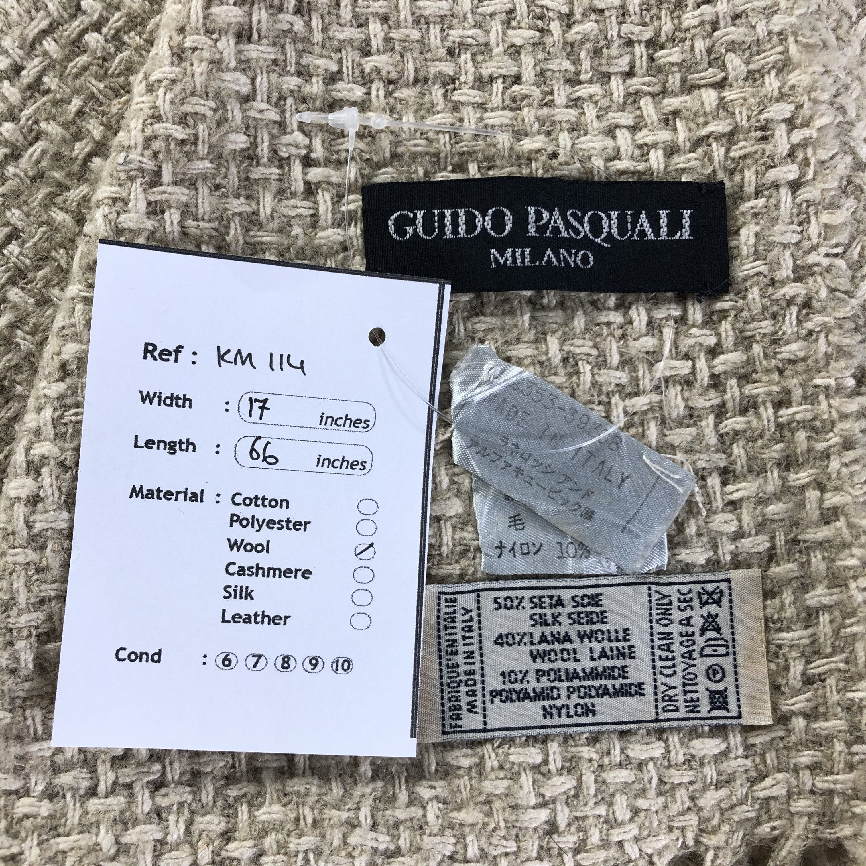 Vintage Guido Pasquali Milano Scarf / Muffler / Neckwear - KM114 Size ONE SIZE - 5 Thumbnail