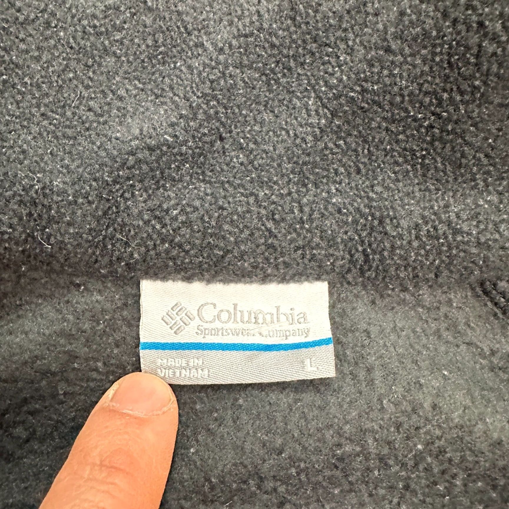 Vintage Columbia Jacket Women's Benton Springs Fleece Full Zip Black L Outdoor Casual Winter Spring Summer Fall Pockets Logo Size L / US 10 / IT 46 - 5 Thumbnail