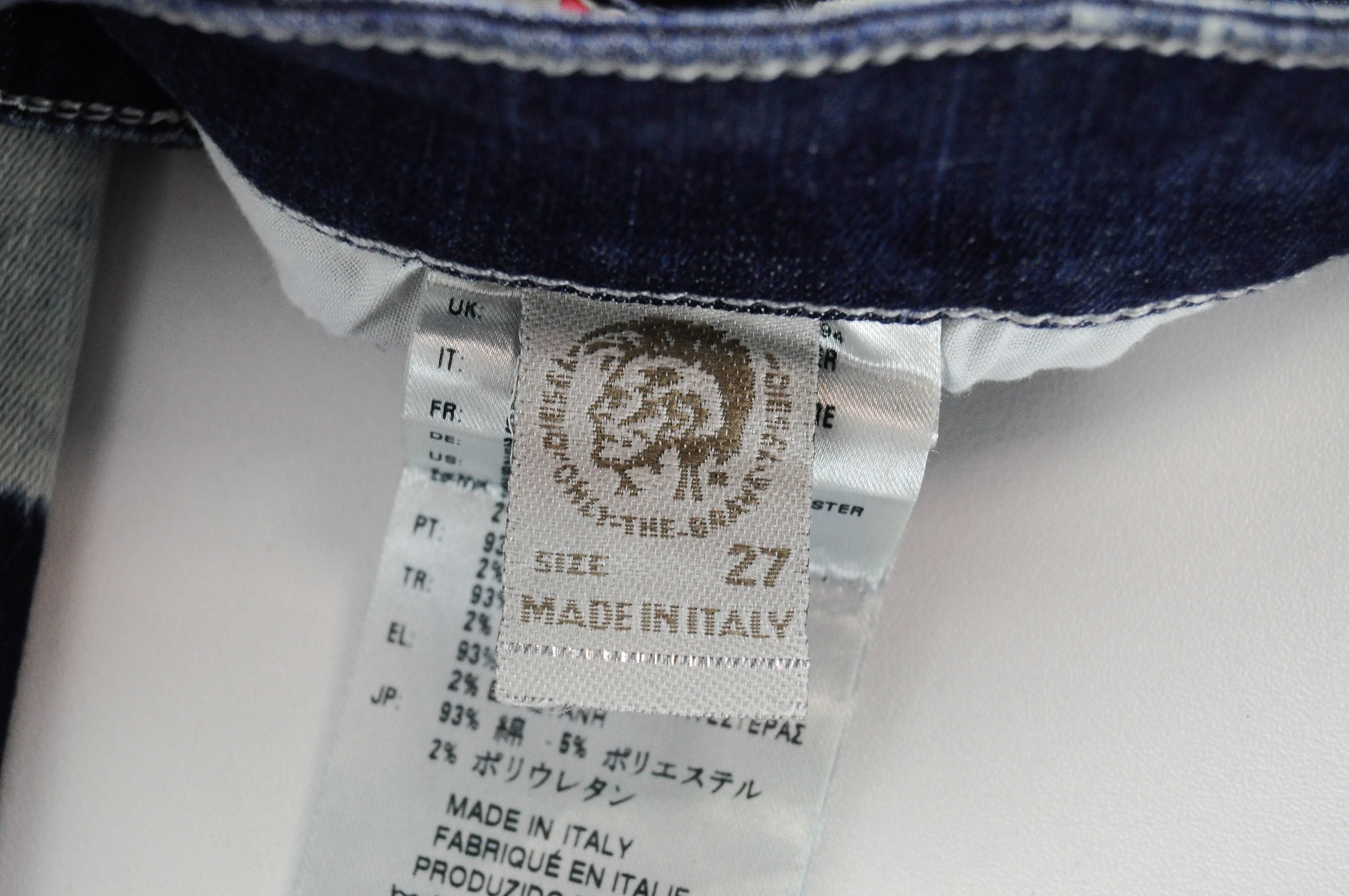Diesel SKINZEE 0852T W27/L32 Blue Patched Washed Skinny 55001 Size 27" / US 4 / IT 40 - 6 Thumbnail