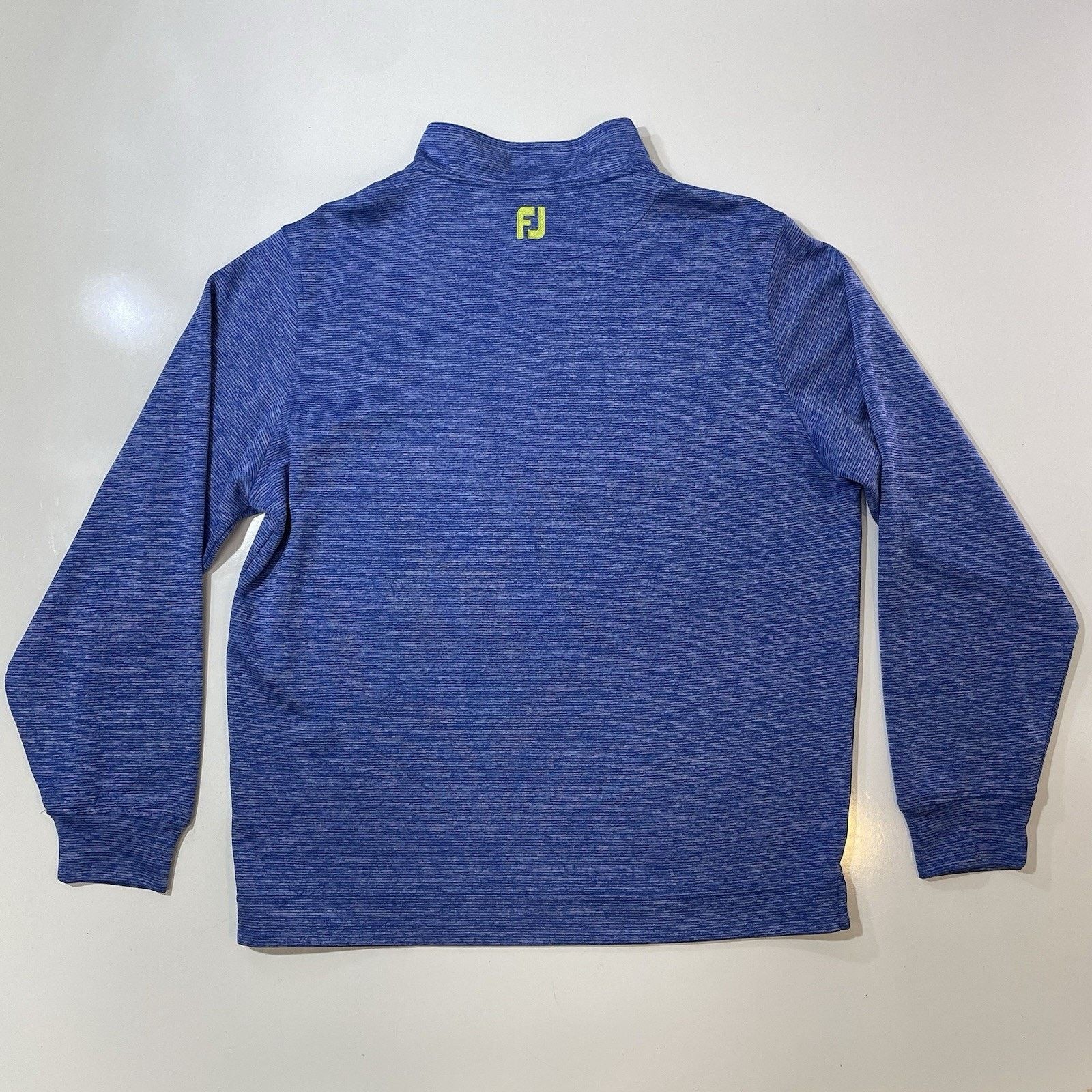 Footjoy FootJoy Men Blue Stripe Knit Half Zip Pullover Golf Jacket L Size US L / EU 52-54 / 3 - 7 Thumbnail