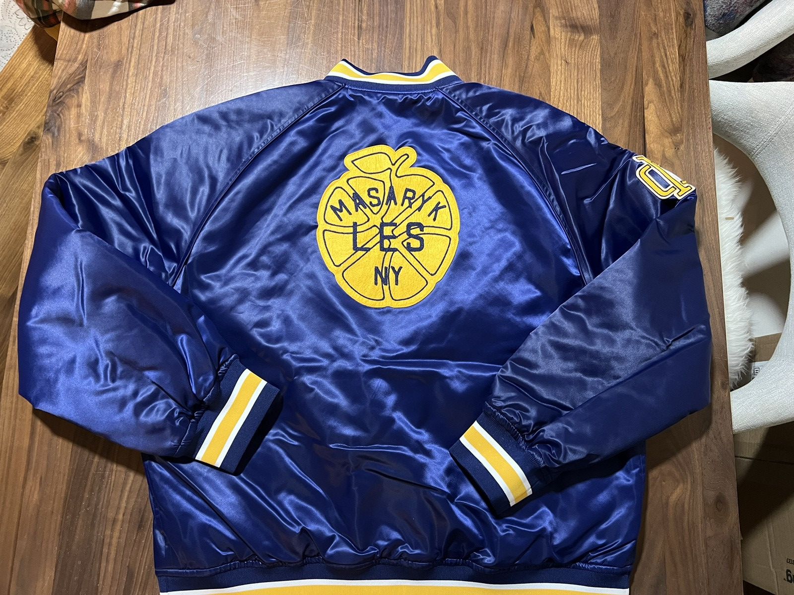 Aime Leon Dore × New Balance Aime Leon Dore ALD New Balance SONNY NY Satin Team Jacket Size US XL / EU 56 / 4 - 10 Thumbnail