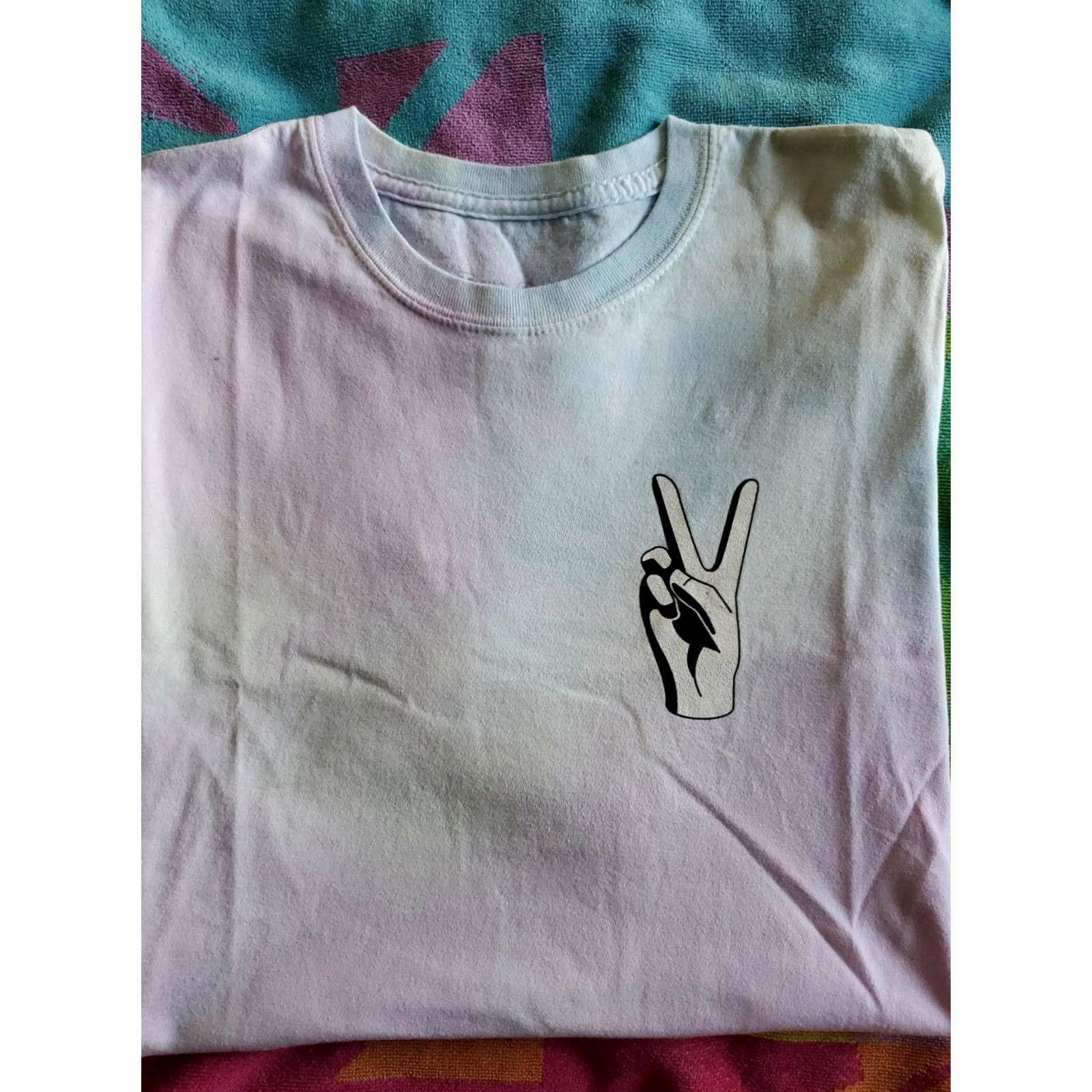 Vintage Two Fly Peace Tie-Dye Short Sleeve T-Shirt SZ S Size US S / EU 44-46 / 1 - 2 Thumbnail