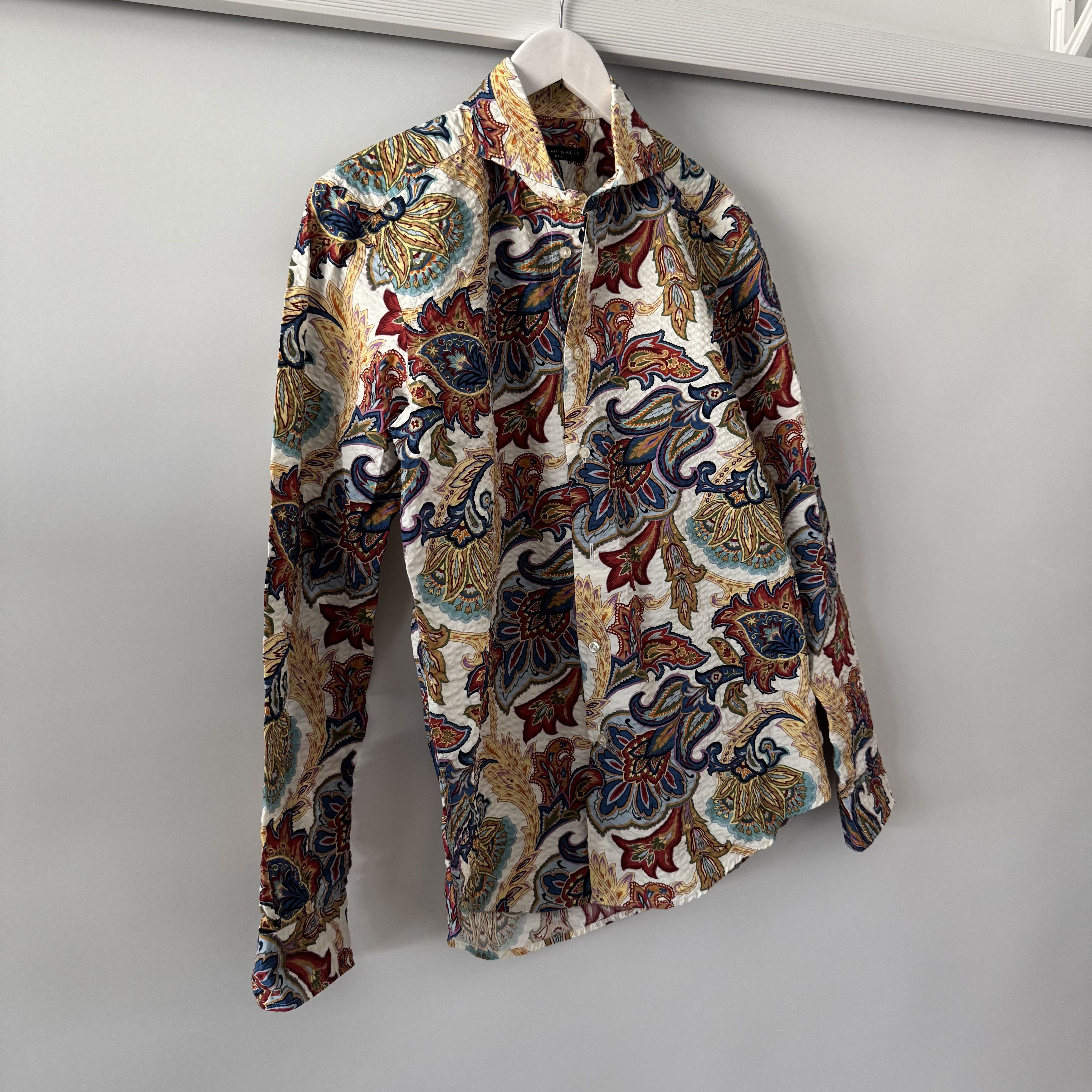 Brian Dales Men's Brian Dales Designer Italy Paisley Waffle Shirt Size US M / EU 48-50 / 2 - 3 Thumbnail