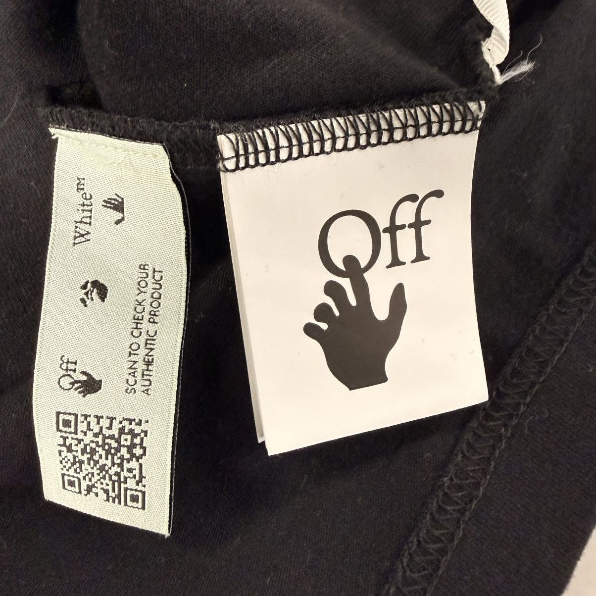 Off-White Off-White Black Big Logo Oversized Mock Neck LS T-Shirt Size US S / EU 44-46 / 1 - 3 Thumbnail