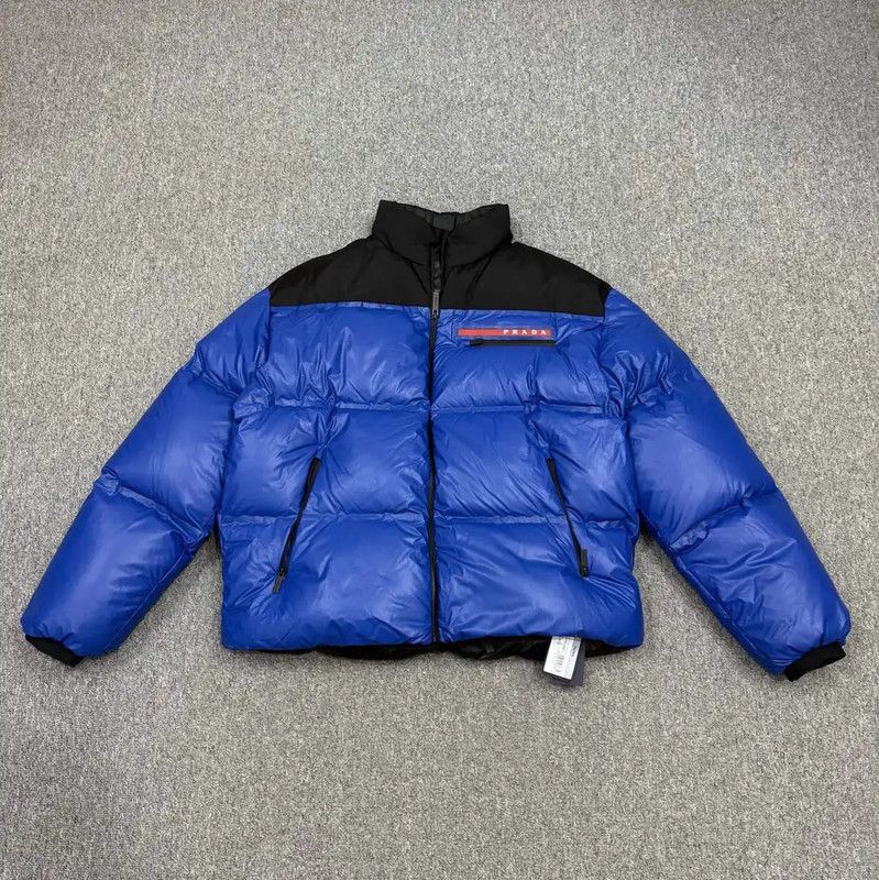 Prada Prada Blue Down Jacket for Men Size US L / EU 52-54 / 3 - 1 Thumbnail