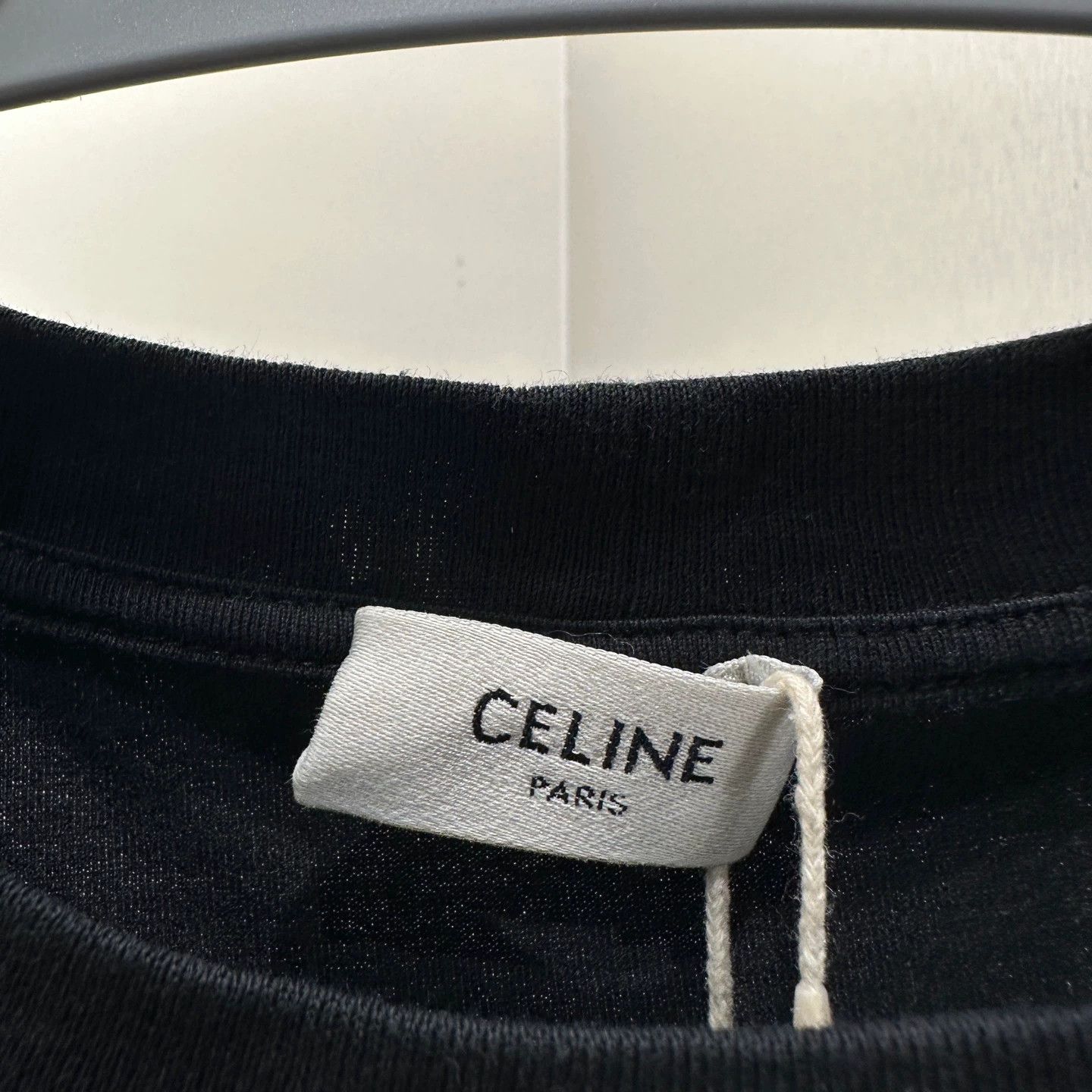 Celine Celine Feb447 Triomphe Slogan Letter SS Tee S Size S / US 4 / IT 40 - 3 Thumbnail