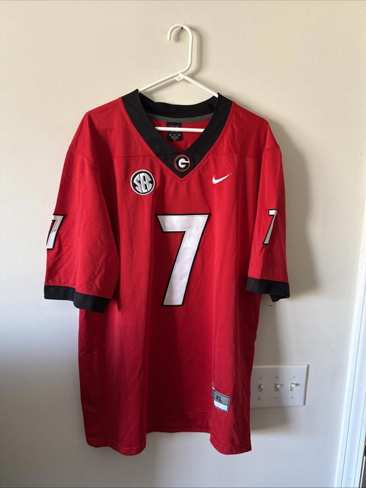 Nike MEN’S NIKE GEORGIA DeANDRE SWIFT #7 JERSEY SZ XL - RED Size ONE SIZE - 1 Thumbnail