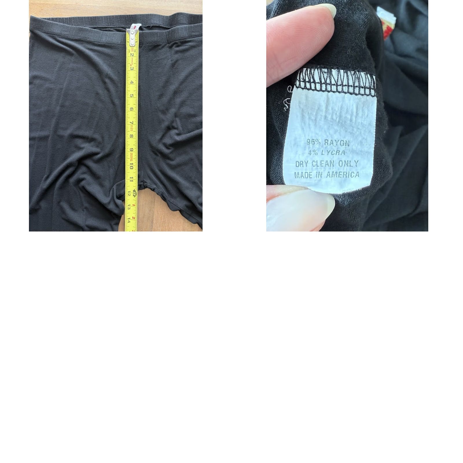 Amanda Uprichard Amanda Uprichard Womens Black High Rise Elastic Waist Slim Ankle Legging Size 3X Size 24" / US 00 / IT 34 - 8 Thumbnail