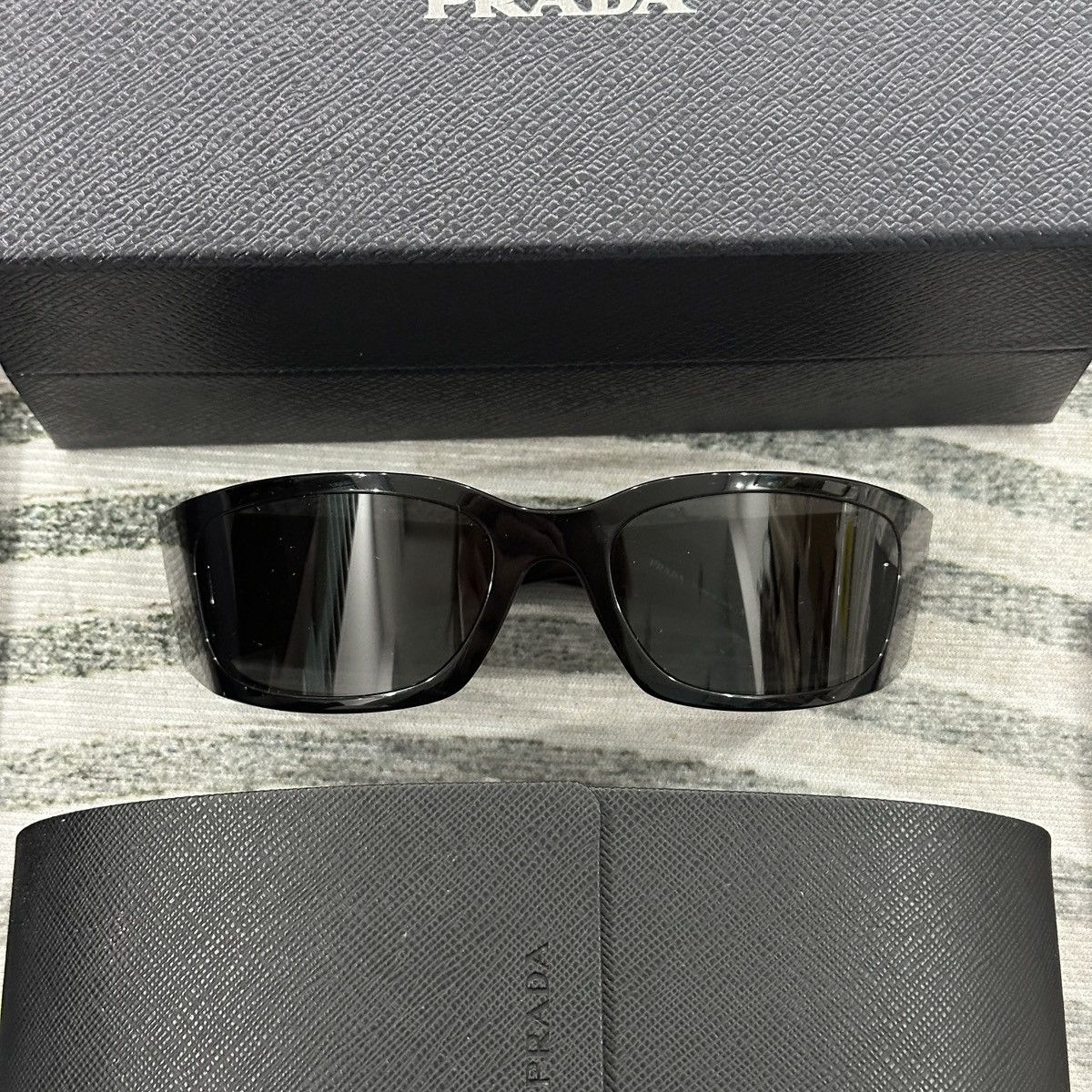 Prada PRADA 0PR A19S 1AB5S0 SUNGLASSES Size ONE SIZE - 3 Thumbnail