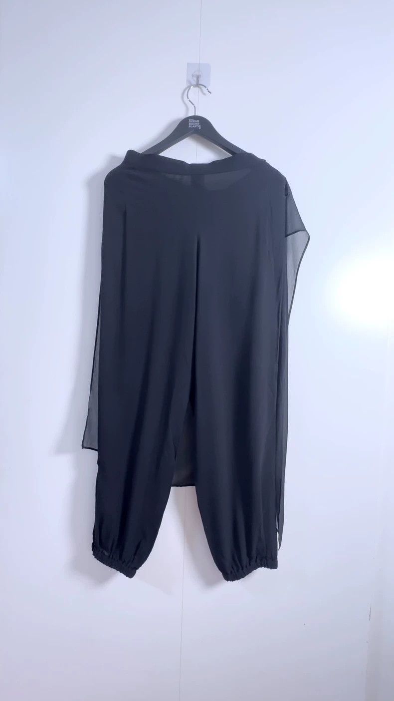 Yohji Yamamoto Yohji Yamamoto size 2 Black Silk Pants Size US 28 / EU 44 - 5 Thumbnail