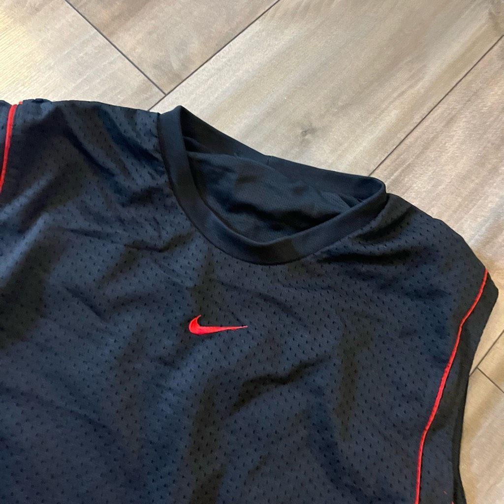 Nike Y2K Nike Center Swoosh Black Basketball Jersey Men XL Bin I- Size US XL / EU 56 / 4 - 2 Thumbnail