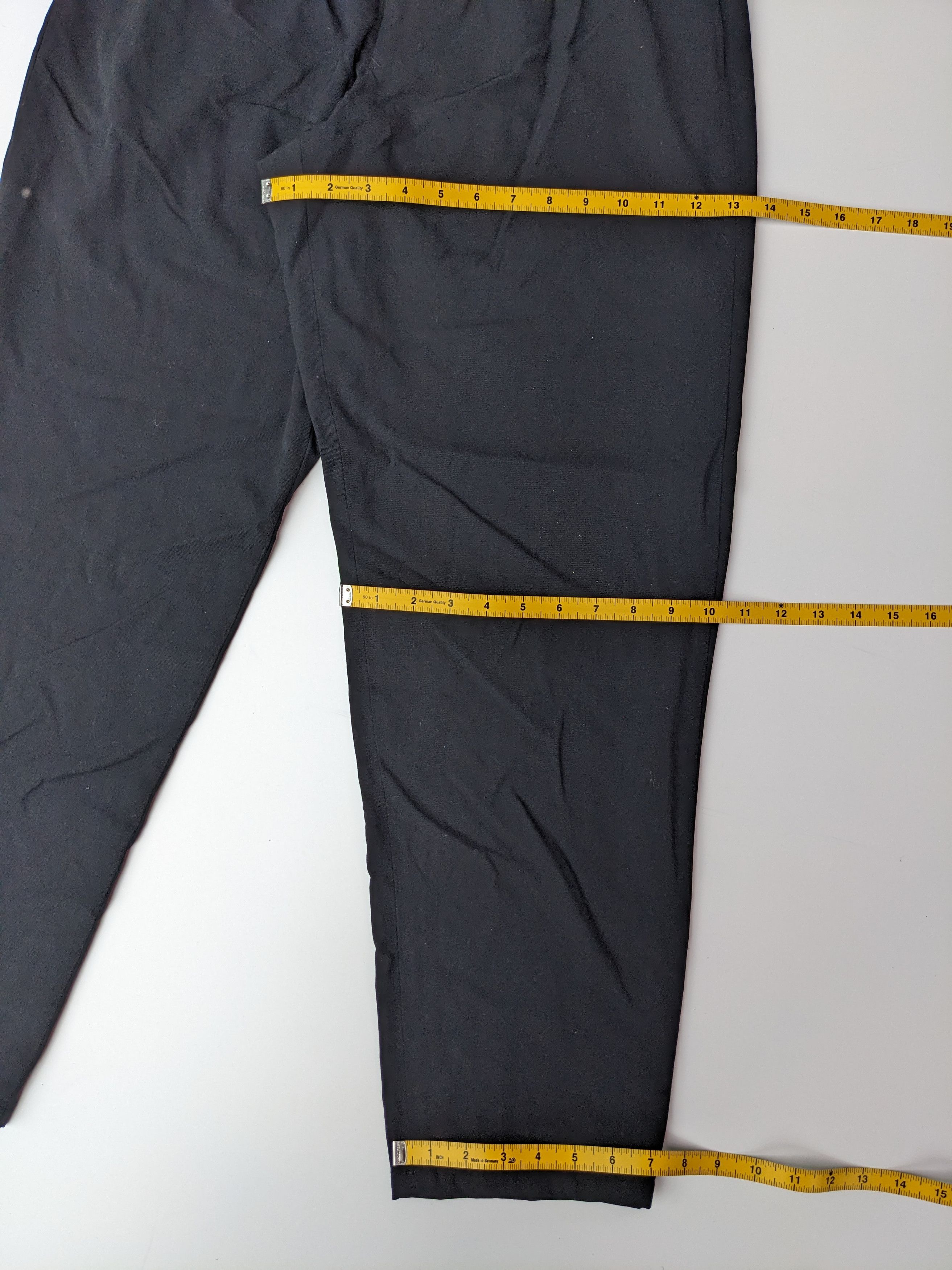 Vintage × Yohji Yamamoto Vintage Yohji Yamamoto office black pant Size US 29 - 9 Thumbnail