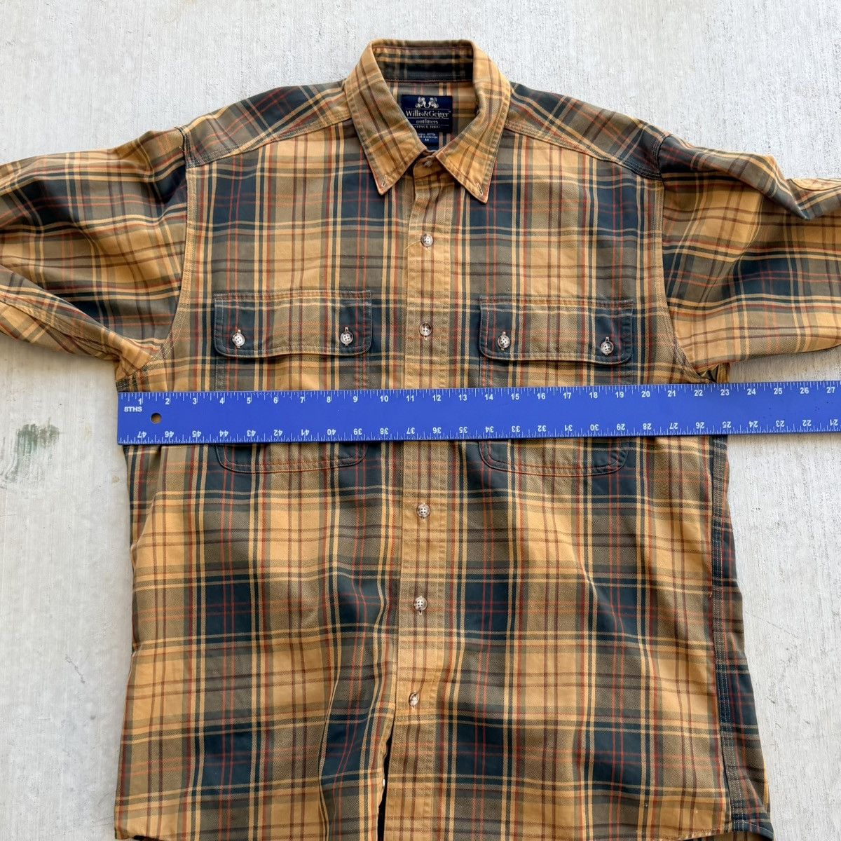Willis & Geiger Vintage Willis & Geiger Plaid Button Down Shirt Cotton Size US M / EU 48-50 / 2 - 5 Thumbnail