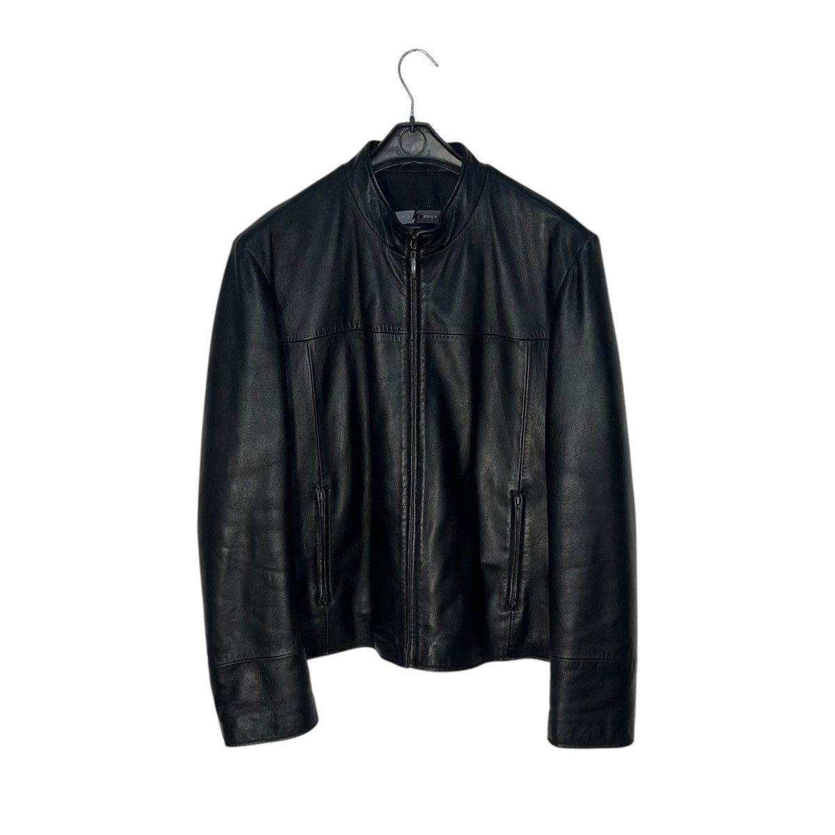 00s Archive Leather Jacket ブラック シープレザー L Vintage 00s Jamie Page Fight Club Black Sheep Leather Jacket | Grailed