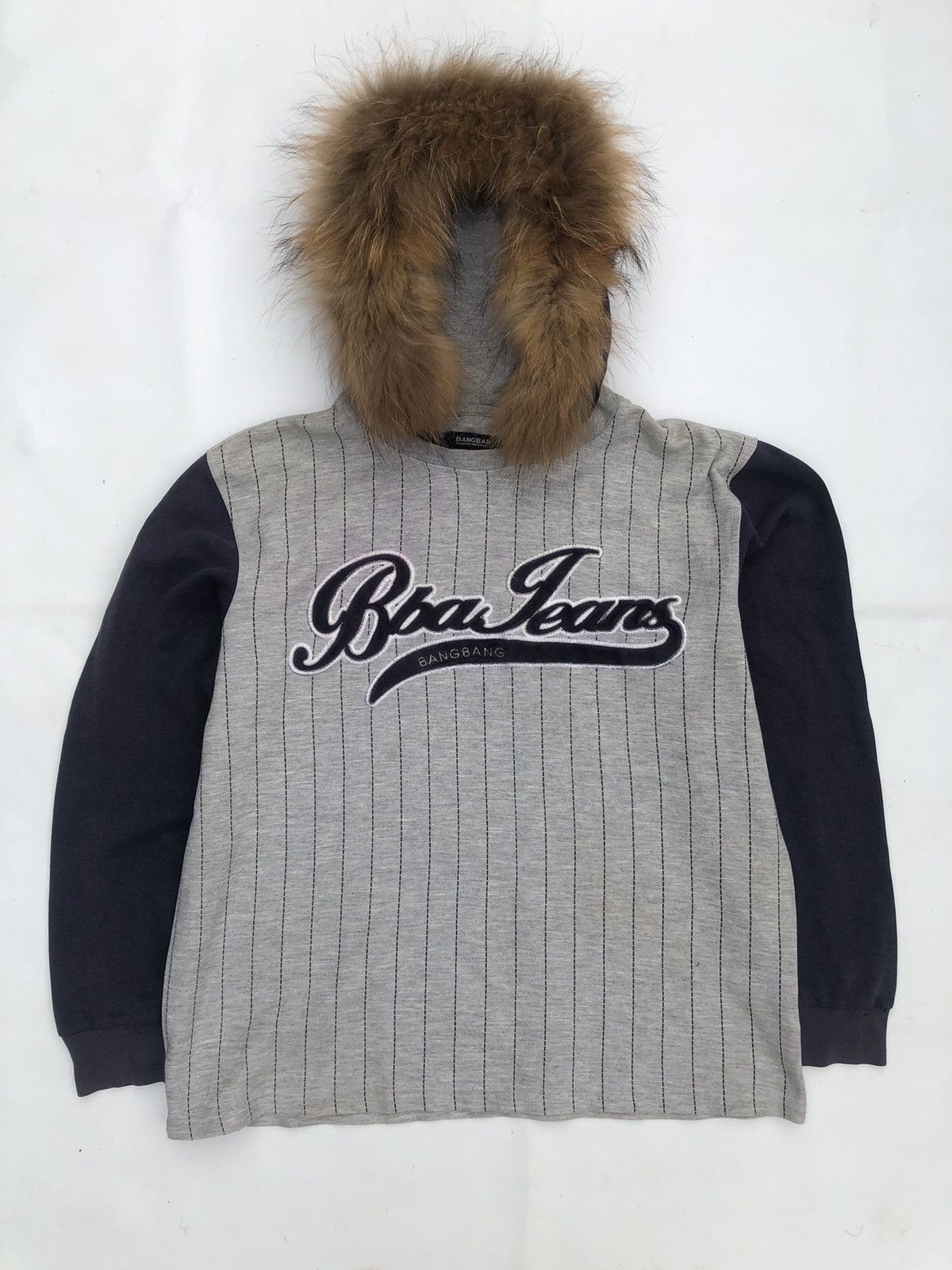 If Six Was Nine × Japanese Brand × Le Grande Bleu (L.G.B.) Japanese Gothic Poem Fur Hoodie Ifsixwasnine LGB Style Size US M / EU 48-50 / 2 - 1 Thumbnail