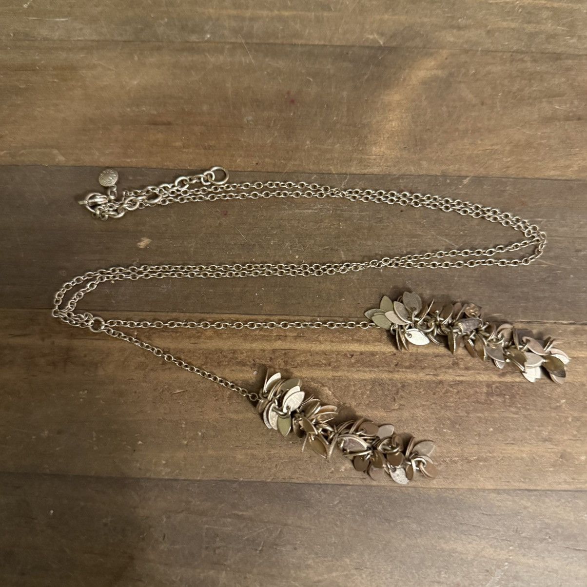 J.Crew J.Crew gold tone cluster leaves lariat necklace Size ONE SIZE - 2 Thumbnail
