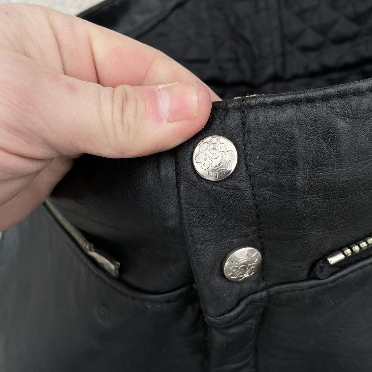 Vintage Vintage Moto Pants Real Leather Y2K 90s USA style Size US 28 / EU 44 - 5 Thumbnail