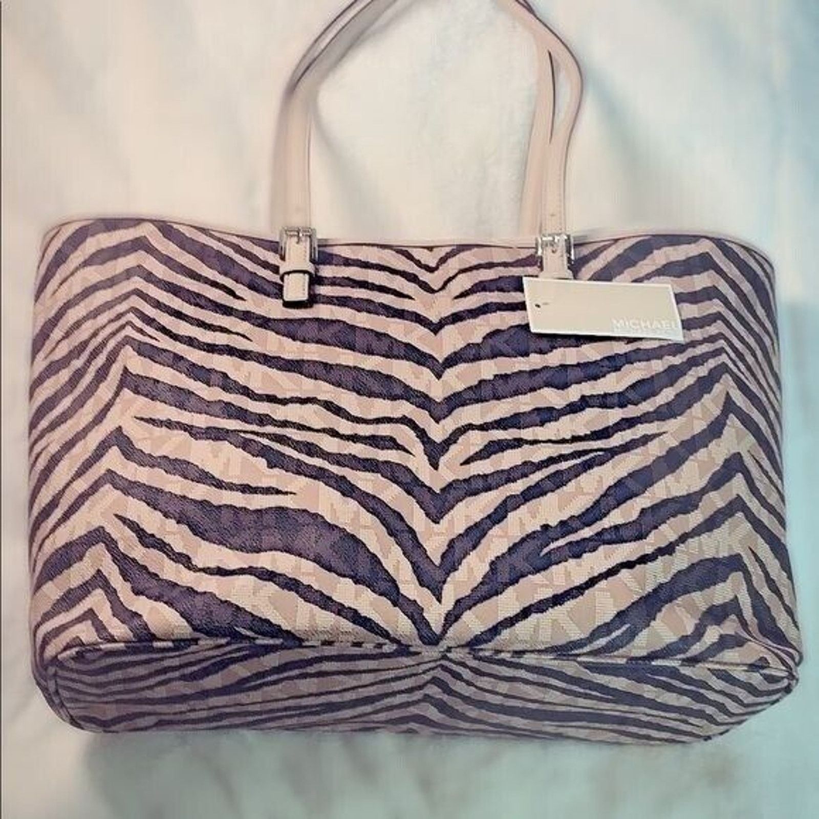 Michael Kors Michael Kors Womens Zebra Print Handbag Tote NWT Size ONE SIZE - 1 Thumbnail