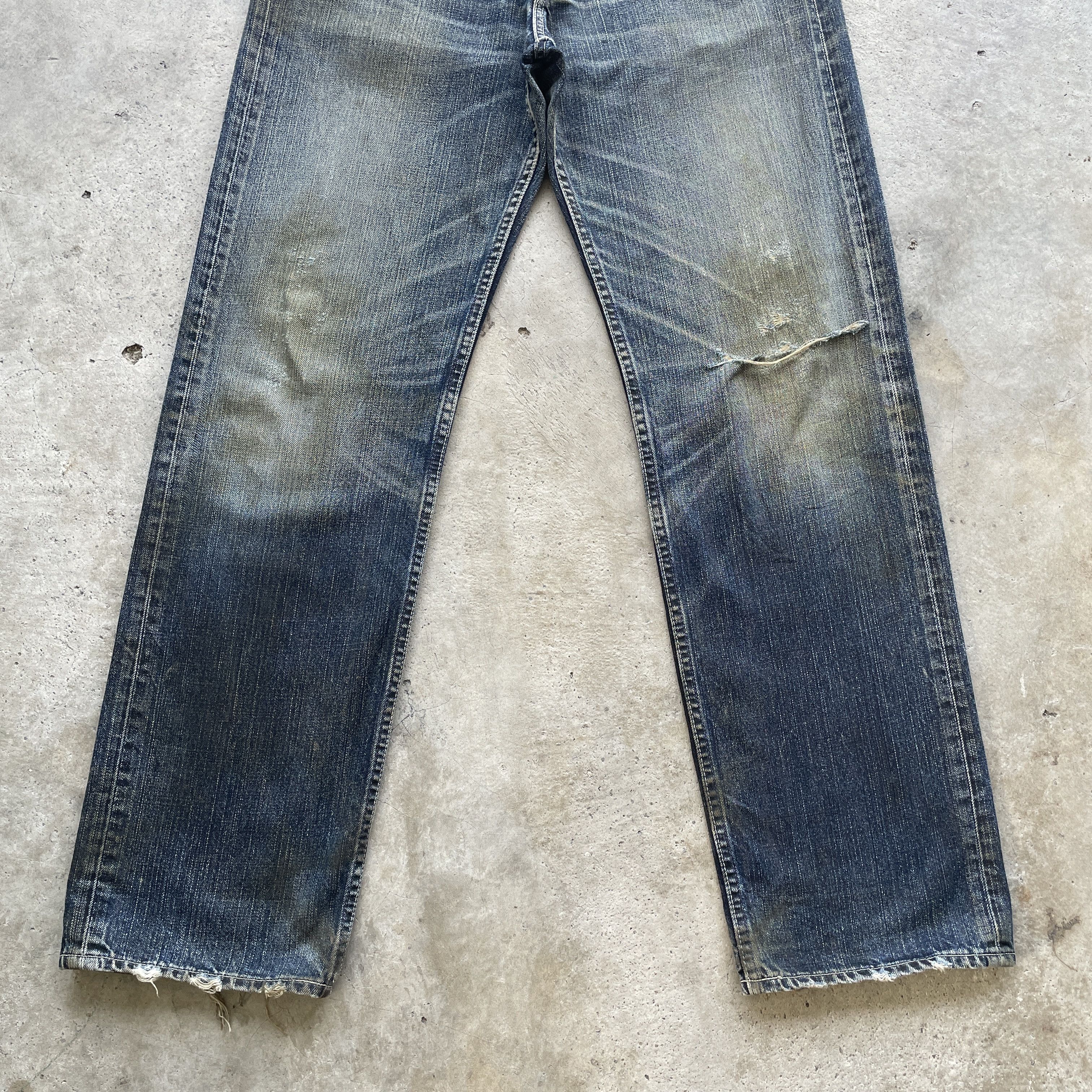 Levi's W32 VINTAGE LEVIS DISTRESSED JEANS RUSTY FADED PANTS DENIM Size US 32 / EU 48 - 4 Thumbnail