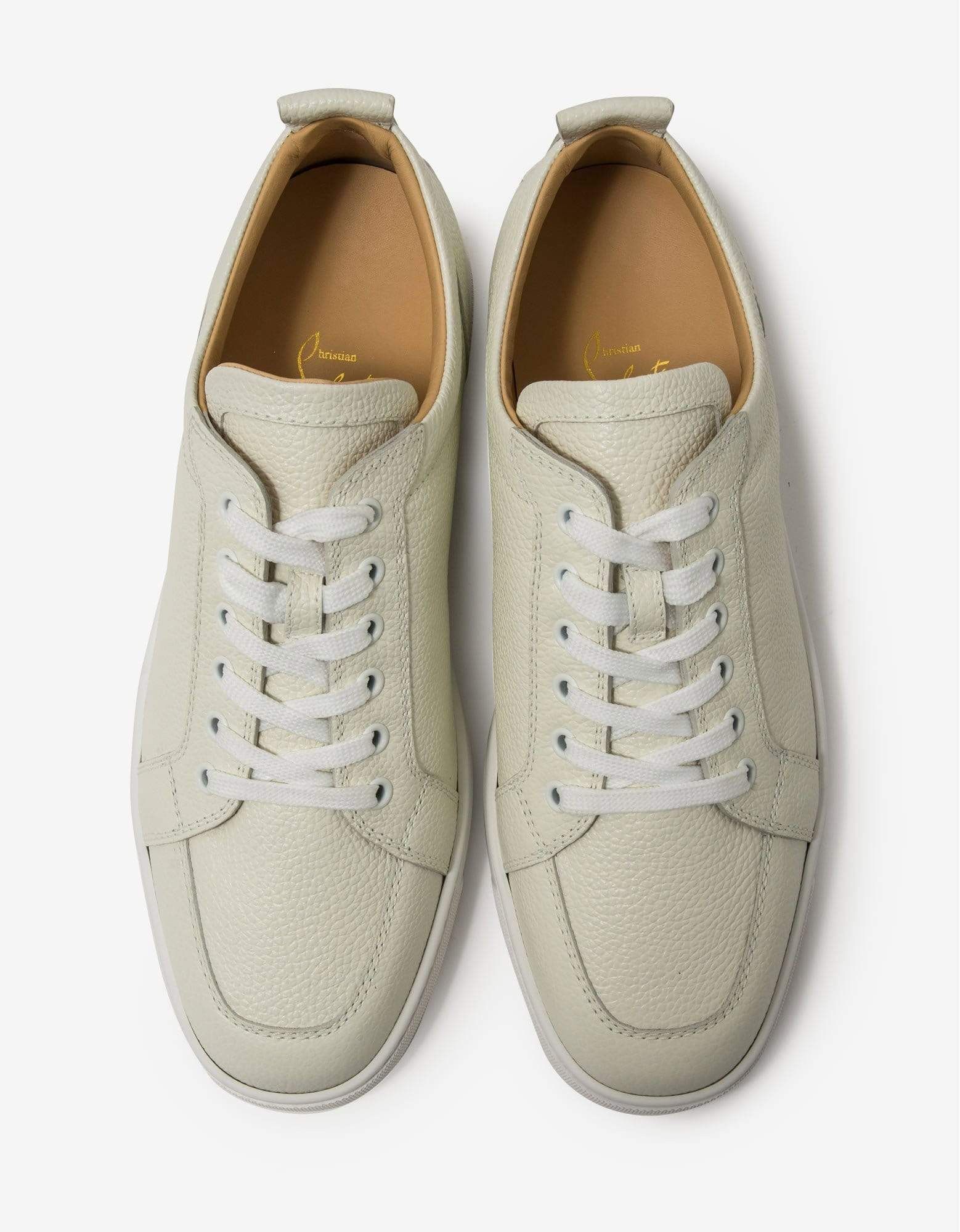 Christian Louboutin Rantulow Latte Grain Leather Trainers Size US 8 / EU 41 - 4 Thumbnail