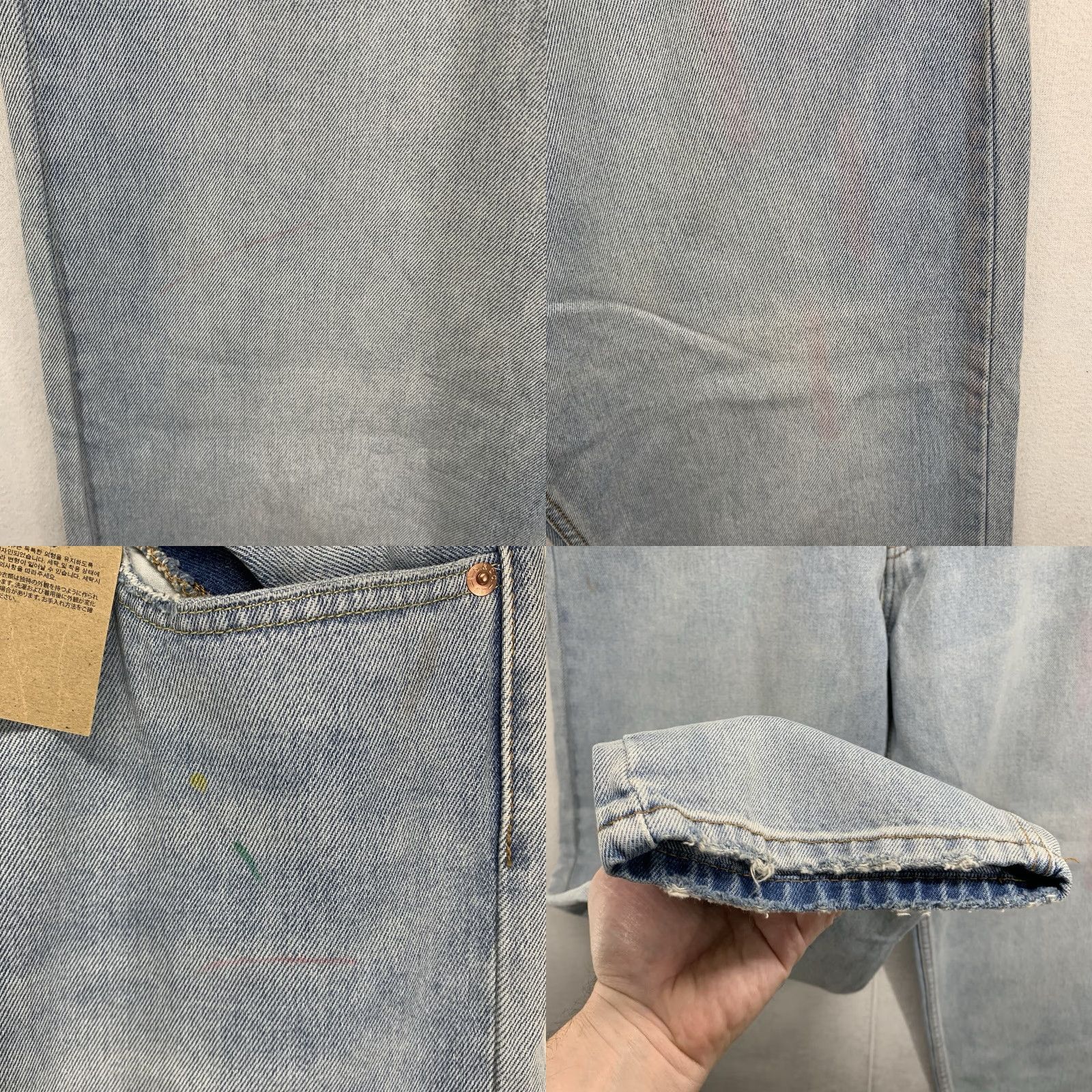 Levi's Levi's 550 Men's Jeans 38x30 Relaxed Fit Tapered Leg Light Paint Splat Denim Casual Size US 38 / EU 54 - 8 Thumbnail