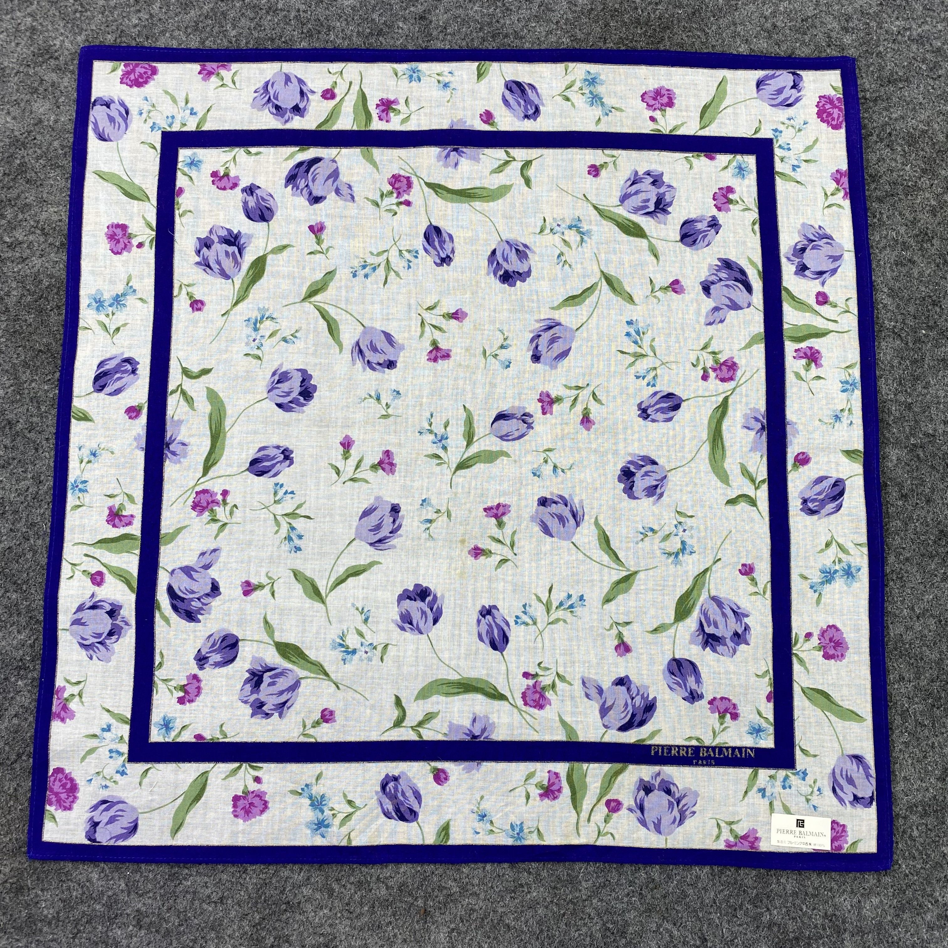 Pierre Balmain Pierre Balmain Handkerchief / Bandana / Neckerchief-B601 Size ONE SIZE - 3 Thumbnail