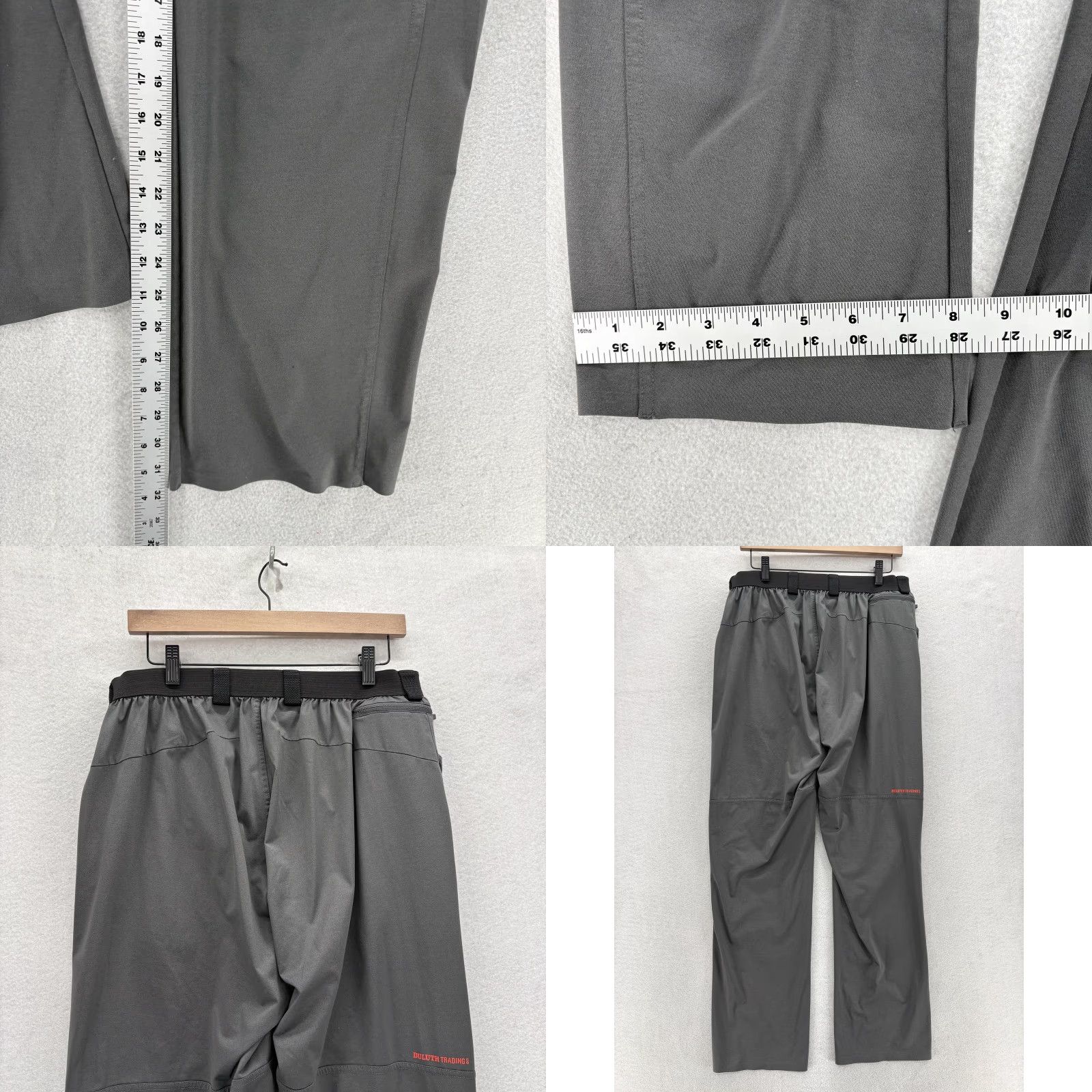 Duluth Trading Company Duluth Trading Co Pants Mens L Gray 32 Inseam Elastic Waist Pockets Flat Front Straight Leg Chino Streetwear Casual Workwear Vintage: No Size US 33 - 8 Thumbnail
