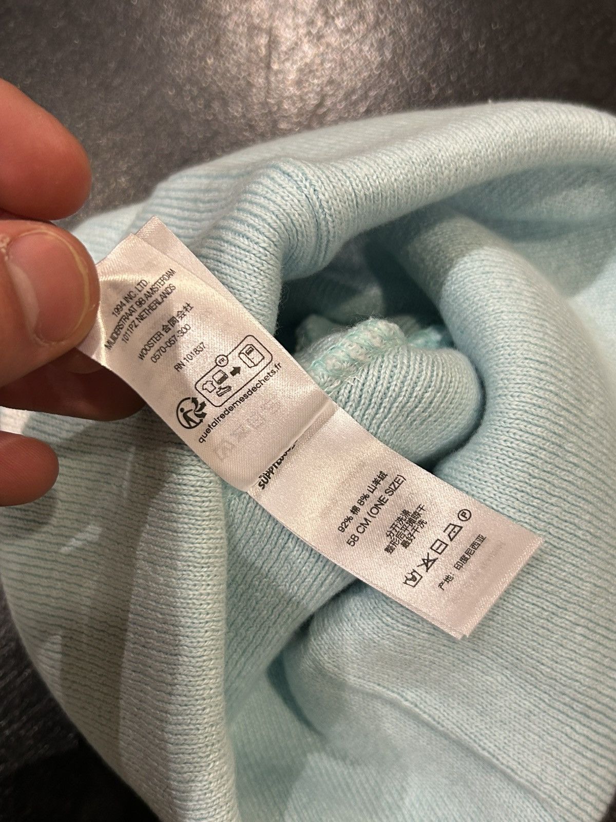 Supreme Supreme Logo Knit Beanie Size ONE SIZE - 5 Thumbnail