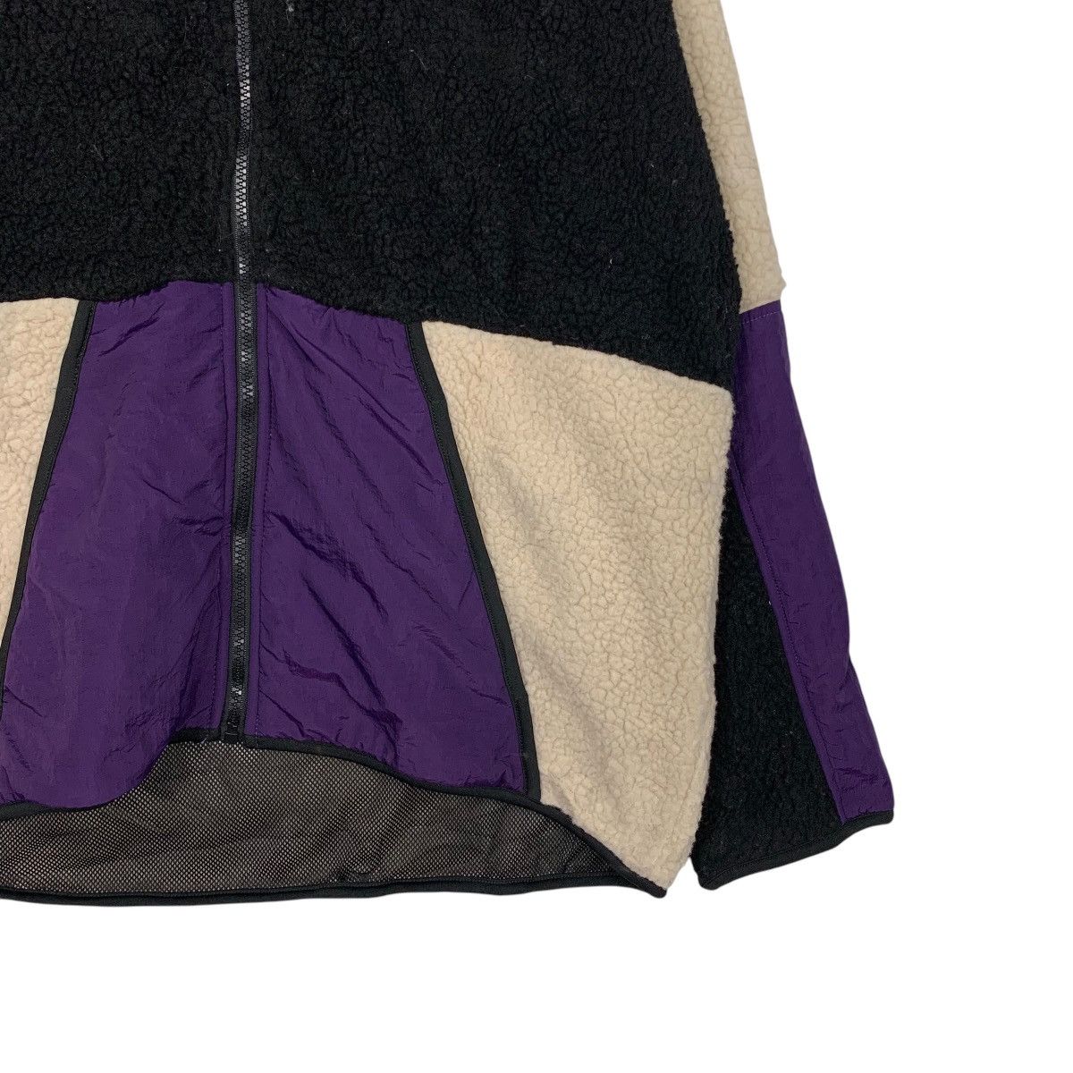 Japanese Brand NYLAUS Hybrid Zipper Hoodie Fleece Jacket #2385-C107 Size US L / EU 52-54 / 3 - 4 Thumbnail