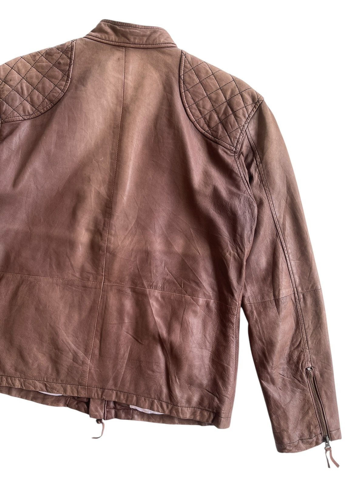 Vintage San Francisco Sheepskin Racer Biker Jacket Size US L / EU 52-54 / 3 - 9 Thumbnail