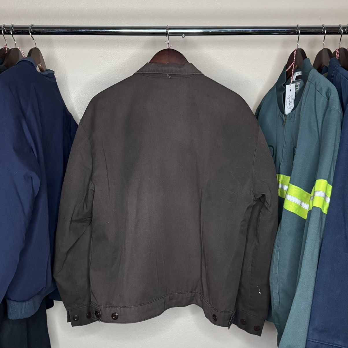 Red Kap thrashed faded distressed 80s big mac mechanic jacket Size US L / EU 52-54 / 3 - 4 Thumbnail