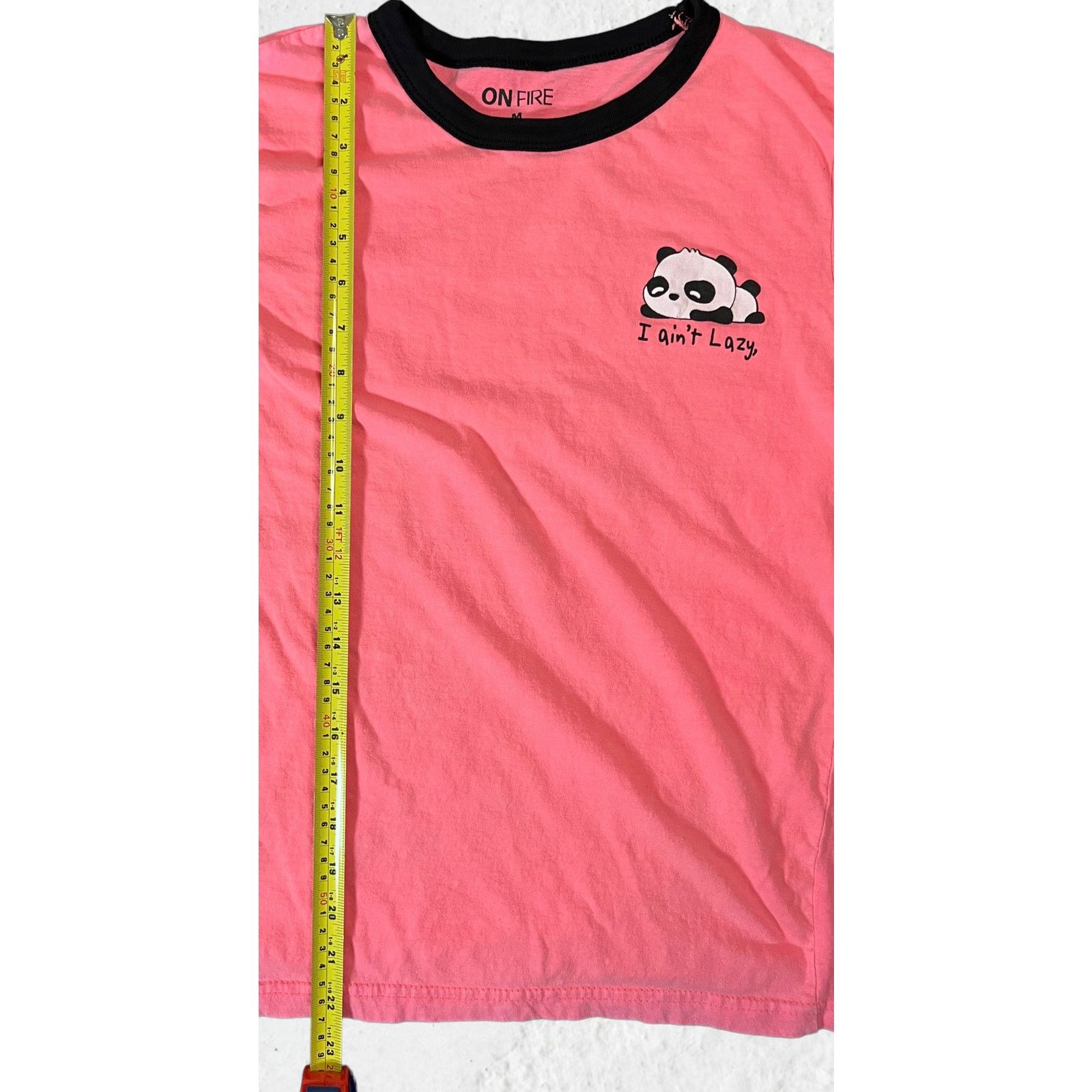 Xavier Delcour Lazy Panda Pink Shirt - On Fire - Size Medium Size M / US 6-8 / IT 42-44 - 9 Thumbnail