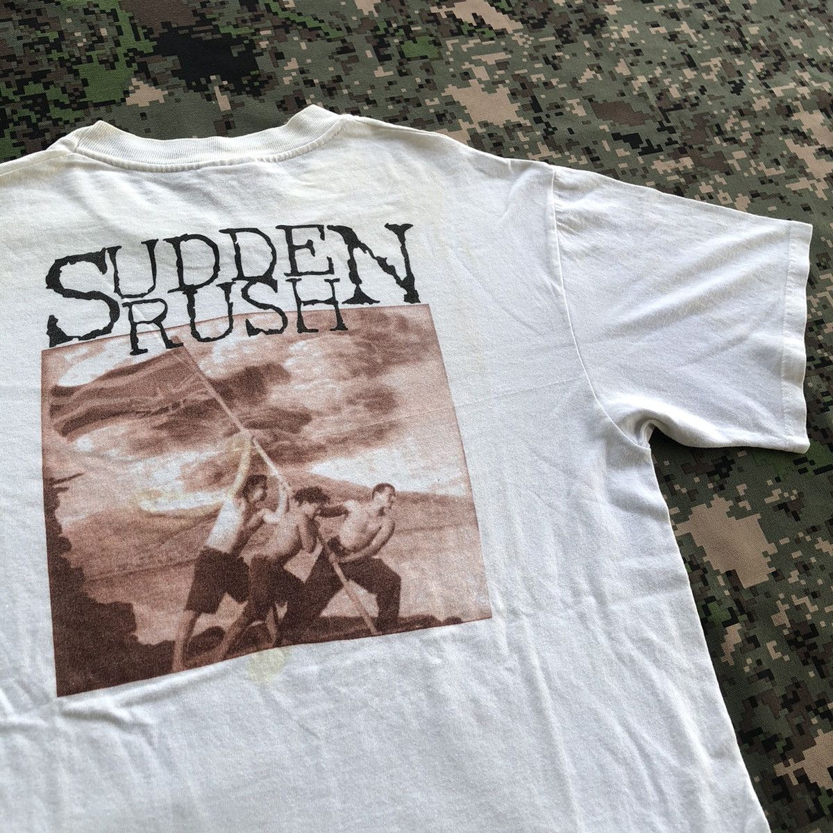 Band Tees × Rap Tees × Vintage Vtg Sudden Rush Ku’e Nā mele Paleoleo Group Tshirt Size US M / EU 48-50 / 2 - 1 Thumbnail
