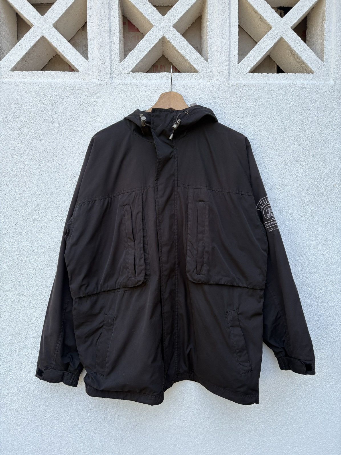 Stussy Vintage Stussy International NYLTLA Hooded Jacket Size US L / EU 52-54 / 3 - 3 Thumbnail