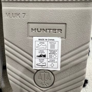 Hunter Hunter Terry Towelling Adjustable Strap Pool Slide Sandal Size US 8 / EU 41 - 7 Thumbnail