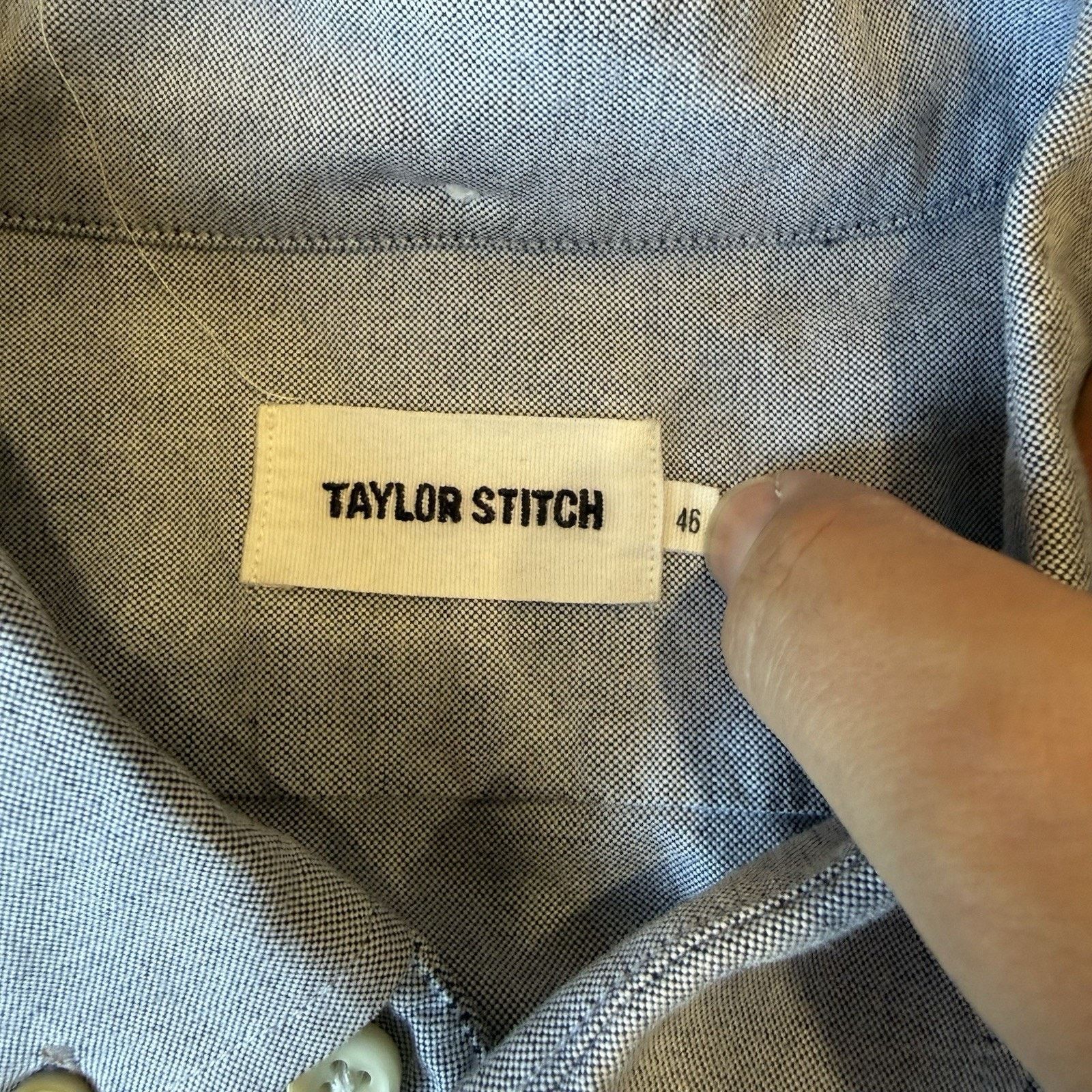 Taylor Stitch Taylor Stitch The Jack Shirt 46 Gray Solid Cotton Oxford Size US XL / EU 56 / 4 - 8 Thumbnail