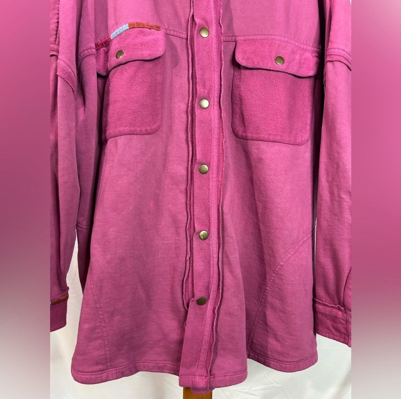 Other Sundance Pink Cotton Fleece Shirt Jacket Artsy Size XXL Size US XXL / EU 58 / 5 - 4 Thumbnail