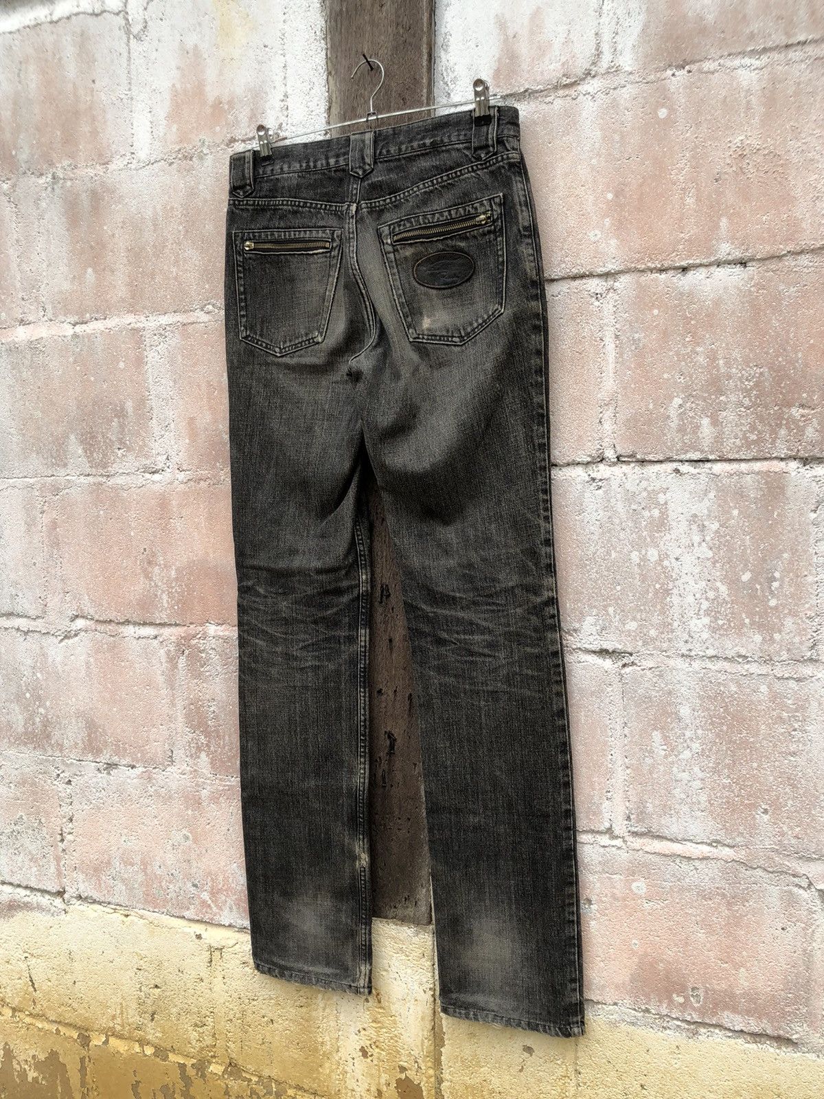 If Six Was Nine × Japanese Brand × Tornado Mart Jeans Lucky Rydy Knee Patch Tornado Mart Japan Black Color Size US 32 / EU 48 - 6 Thumbnail