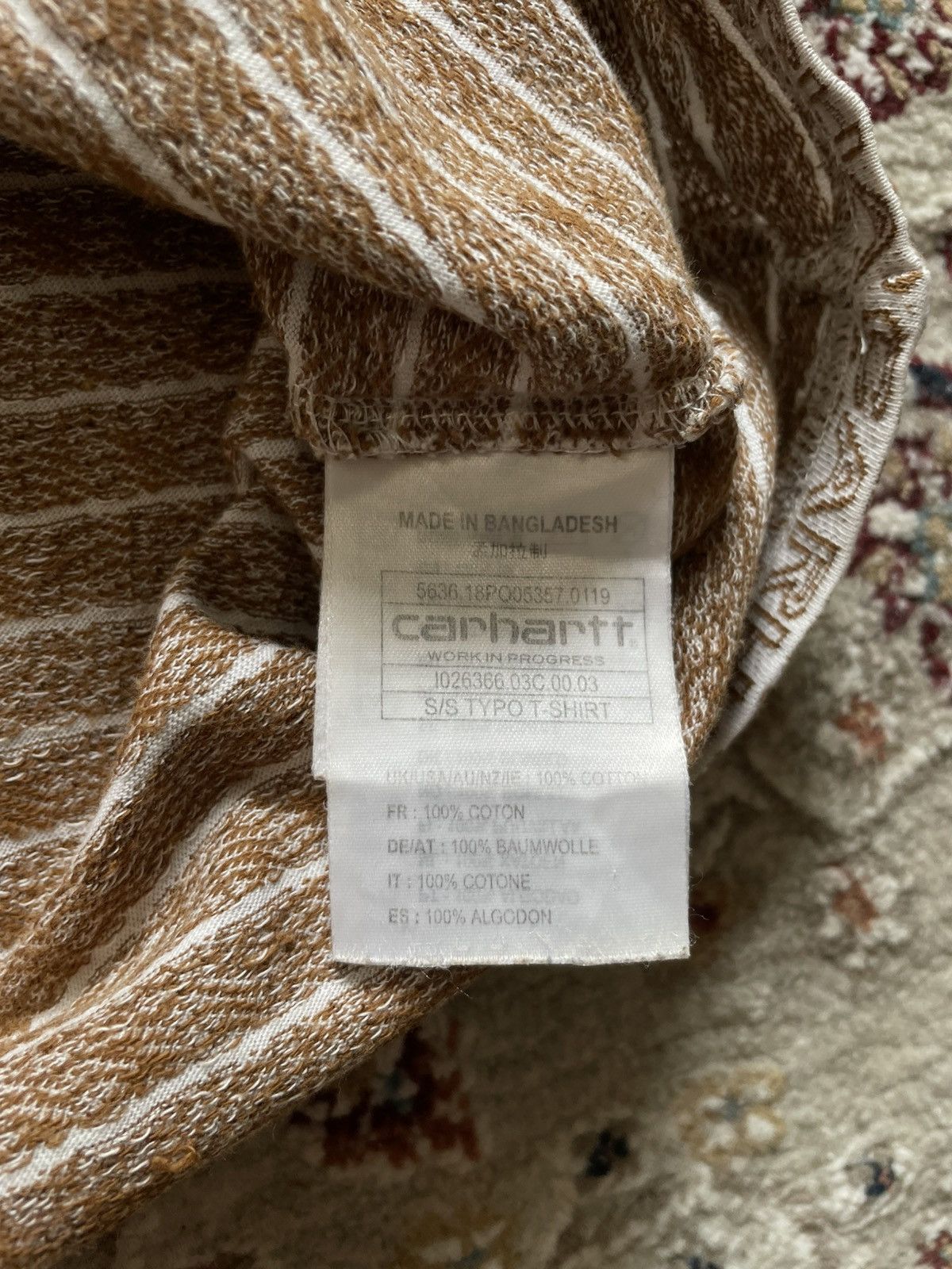 Carhartt Wip Carhartt Wip Monogram T-shirt white/beige towel Stussy Style Size US L / EU 52-54 / 3 - 6 Thumbnail