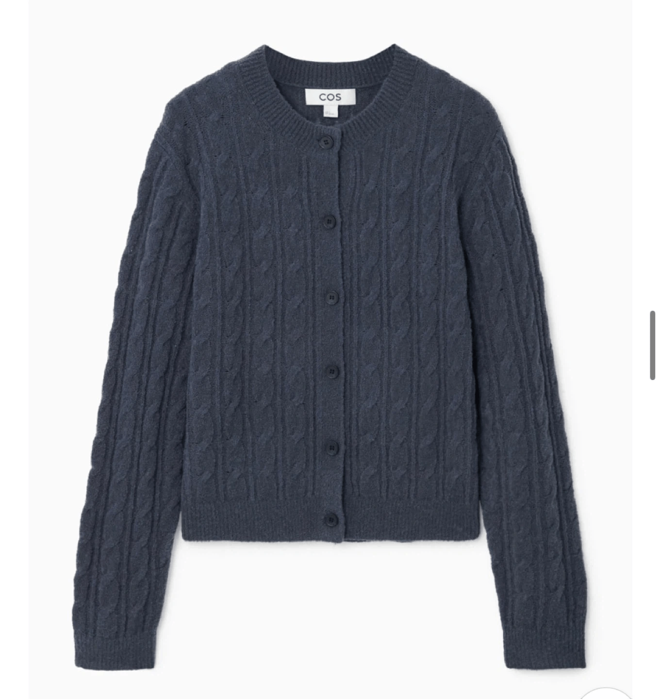 Cos COS Cable Knit Mixed Crop Cardigan Wool Size S / US 4 / IT 40 - 11 Thumbnail