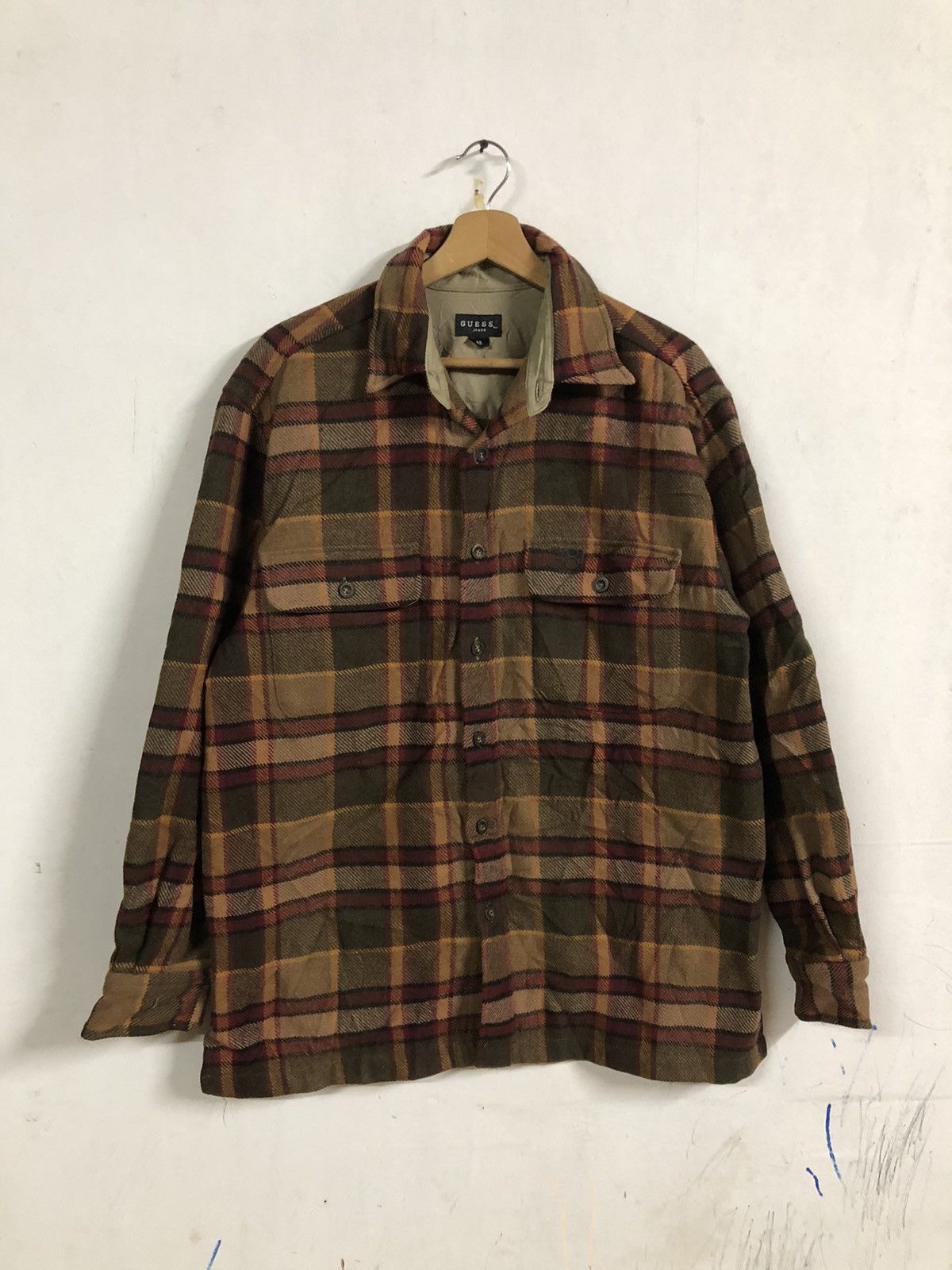 Guess Flannel Guess Wool Long Sleeve Button Up Size US M / EU 48-50 / 2 - 1 Thumbnail