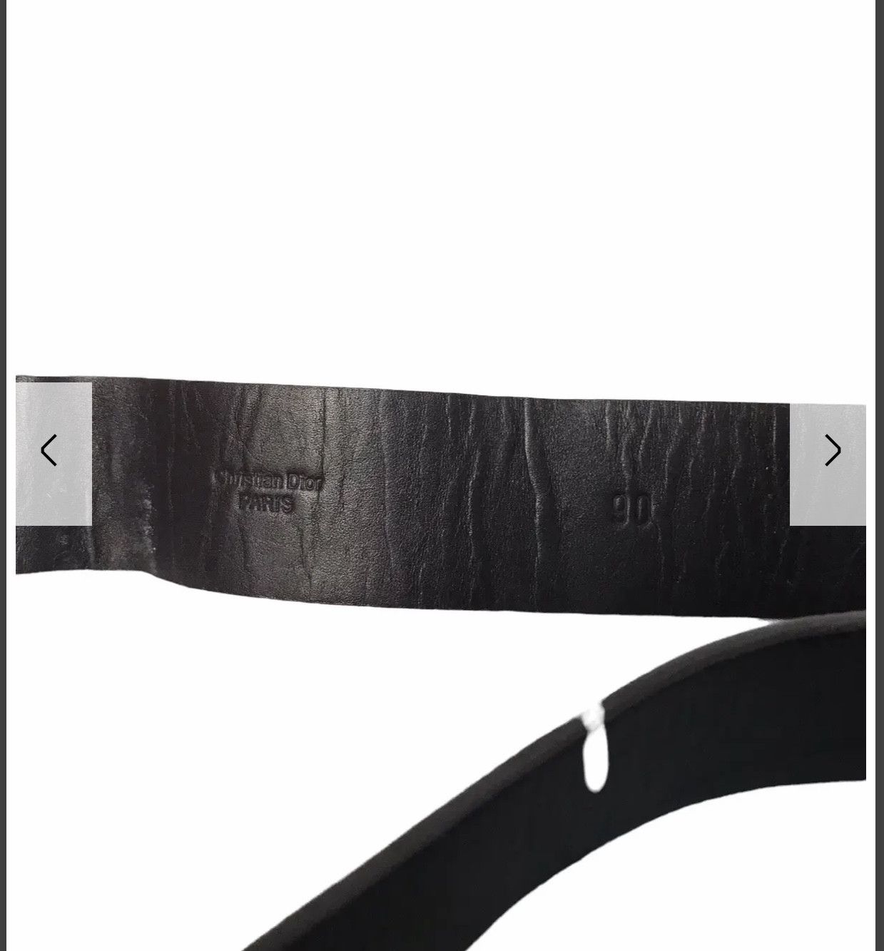 Christian Dior Monsieur × Vintage Christian Dior CD Black Belt Size ONE SIZE - 7 Thumbnail