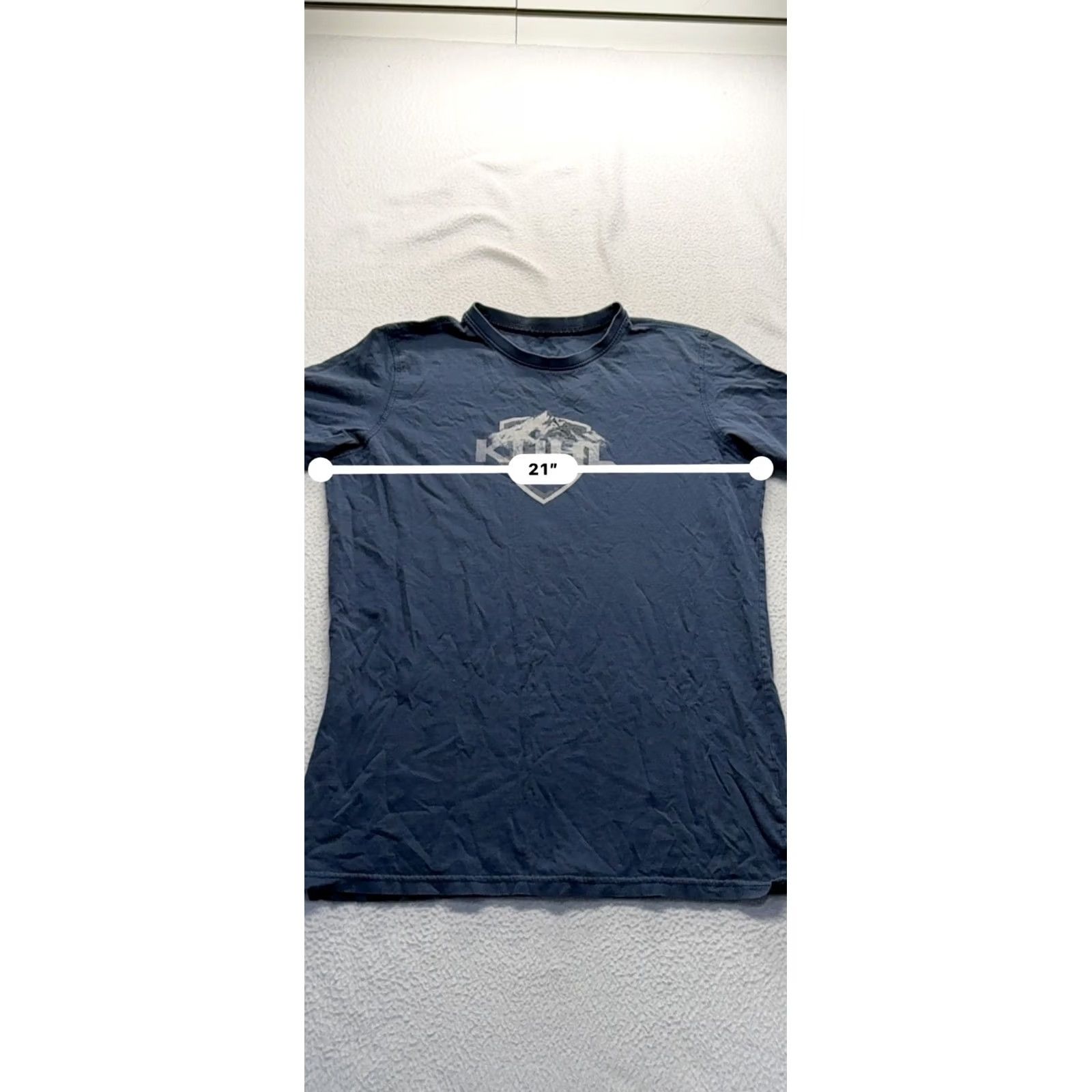 Vintage Kuhl Womens T-Shirt Navy Blue Organic Cotton Graphic Design Size M Size M / US 6-8 / IT 42-44 - 5 Thumbnail
