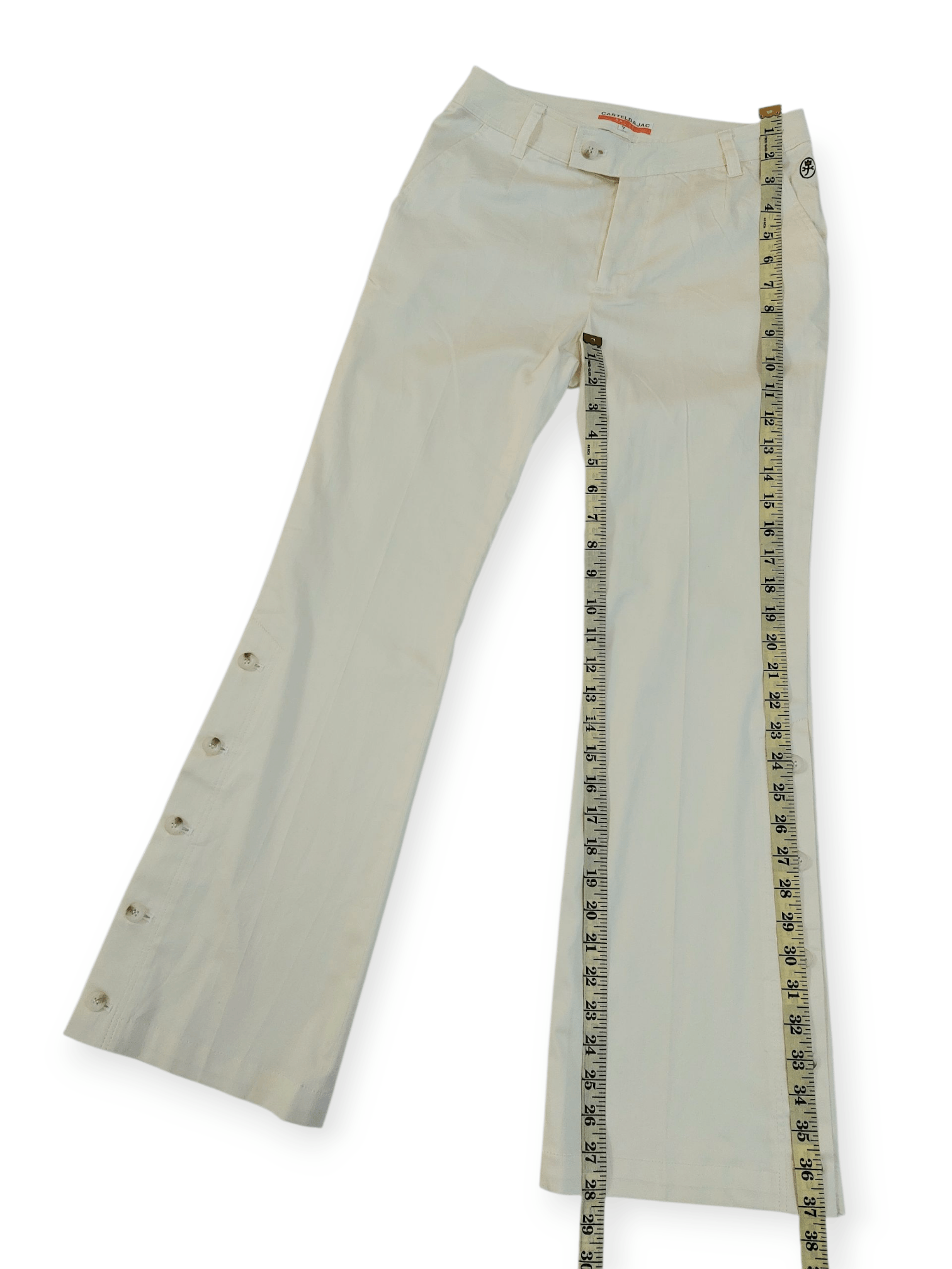 If Six Was Nine Castelbajac Flare Laces Up Buttons with Embroidered Logo Size 26" / US 2 / IT 38 - 13 Thumbnail