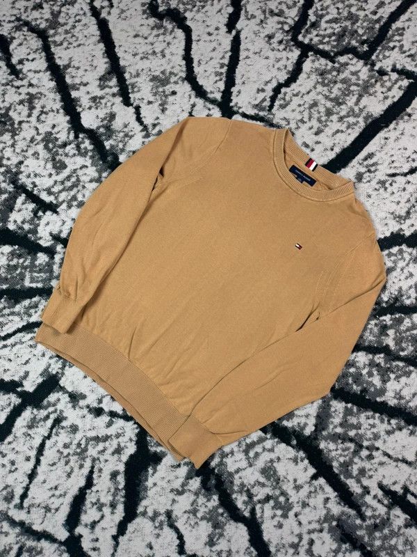 Tommy Hilfiger Tommy Hilfiger beige logo sweater XS Size US XS / EU 42 / 0 - 2 Thumbnail