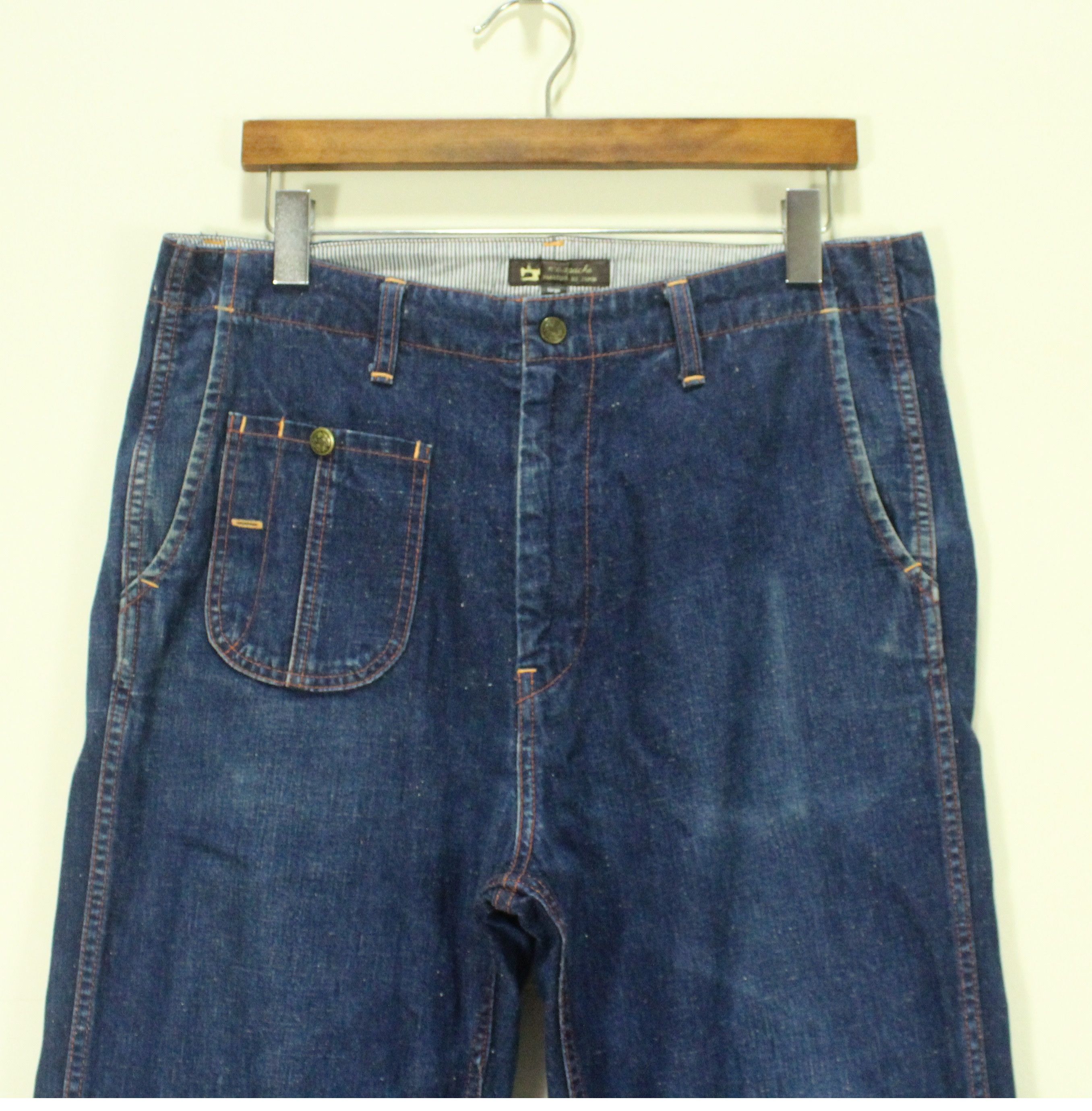 image of Workers Made In Japan Mc Apache Denim Casual Utility in Blue, Men's (Size 34)
