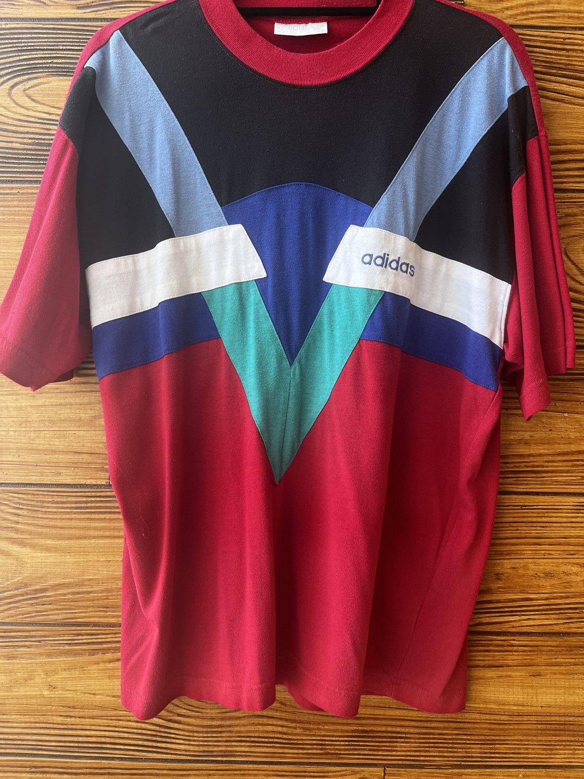 Adidas Adidas T-Shirt Vintage Retro 90s Size US L / EU 52-54 / 3 - 3 Thumbnail