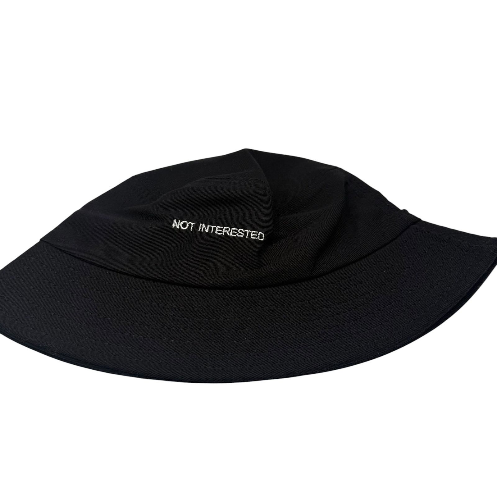 Other Not Interested Black Bucket Hat Size ONE SIZE - 2 Thumbnail
